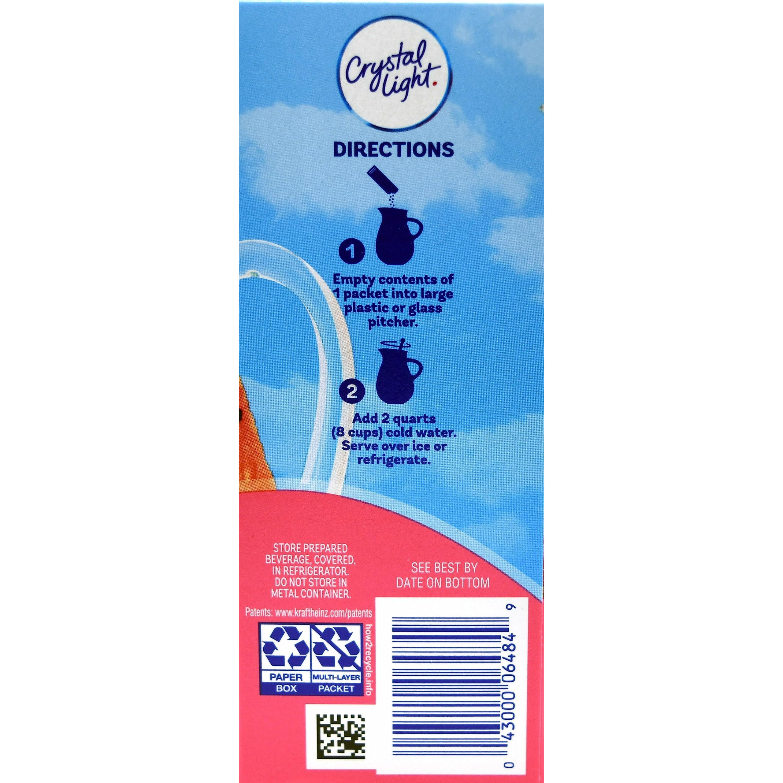 Crystal Light Strawberry Watermelon Drink Mix, 12-Quart Canister (Pack Of 3)