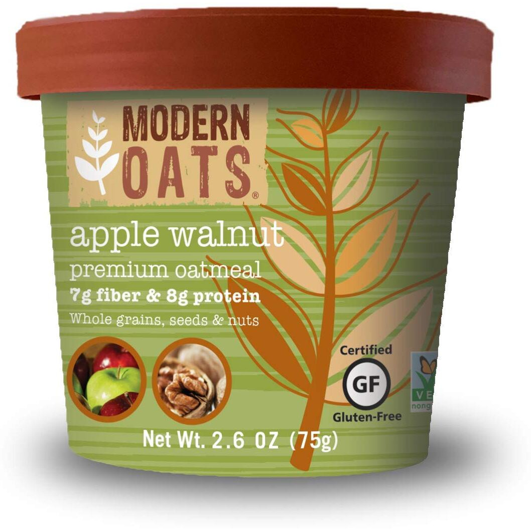 Modern Oats Apple Walnut Oatmeal, 2.6 Ounce (Pack Of 12)