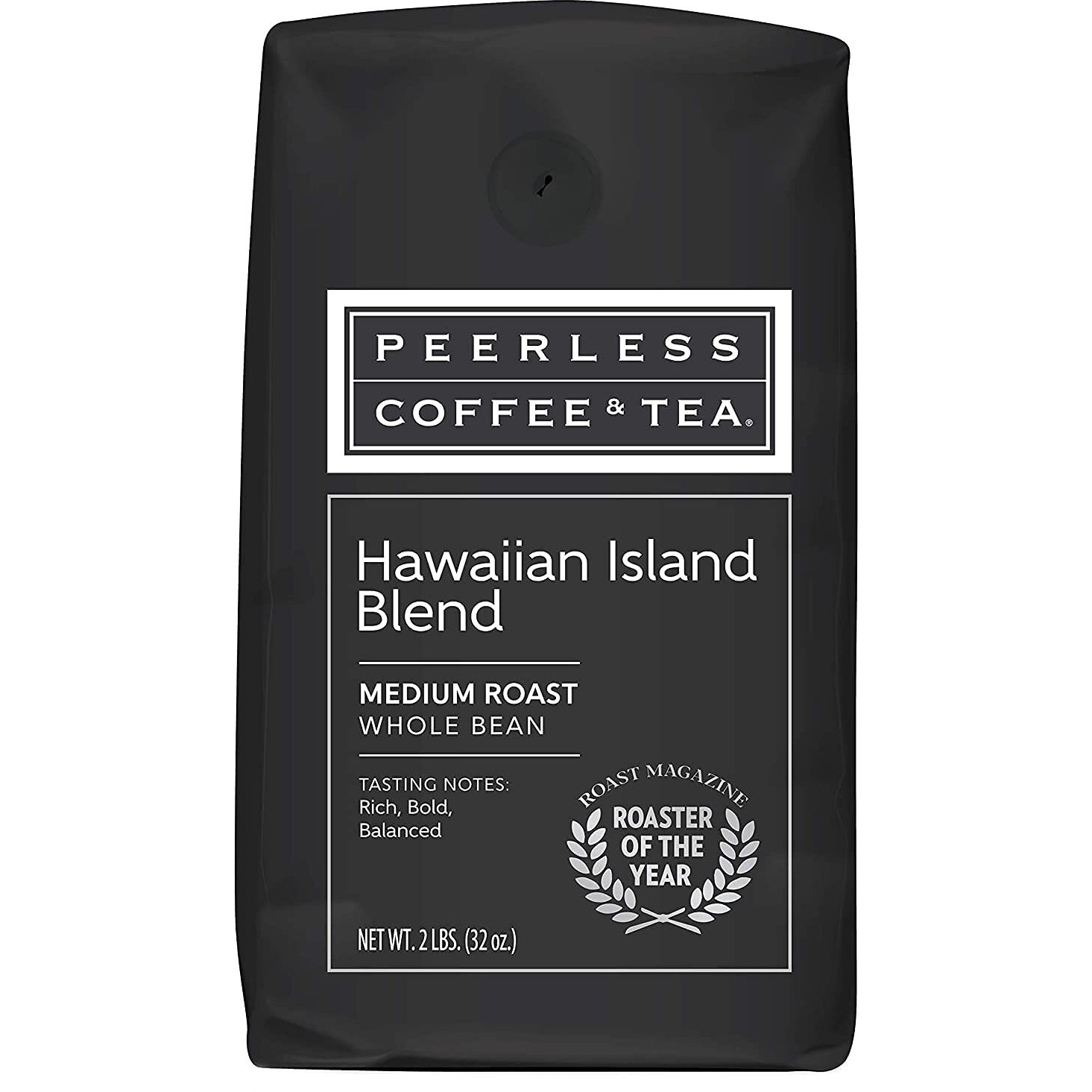 Peerless Hawaiian Whole Bean Coffee (2 Lb.) - Hawaiian Island Blend, Medium Roast, Blend Of Maui Coffee Beans With Colombia Coffee Beans, Made From 100% Arabica Beans