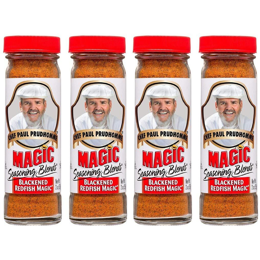 Pack Of 4 Chef Paul Blackened Redfish Magic Seasoning, 2-Ounce Bottles