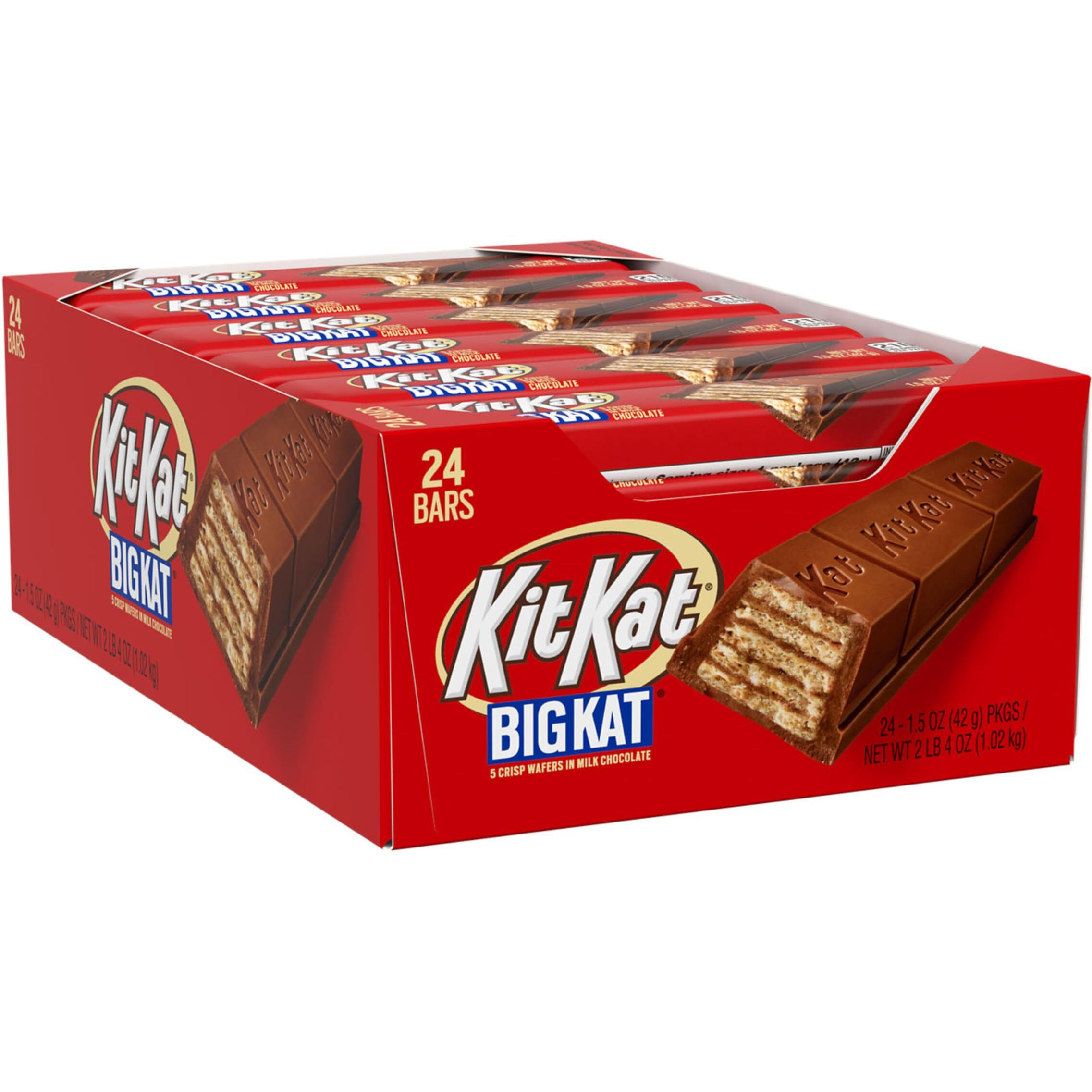 Kit Kat Big Kat Milk Chocolate Wafer Candy Bars, 1.5 Oz (24 Count)