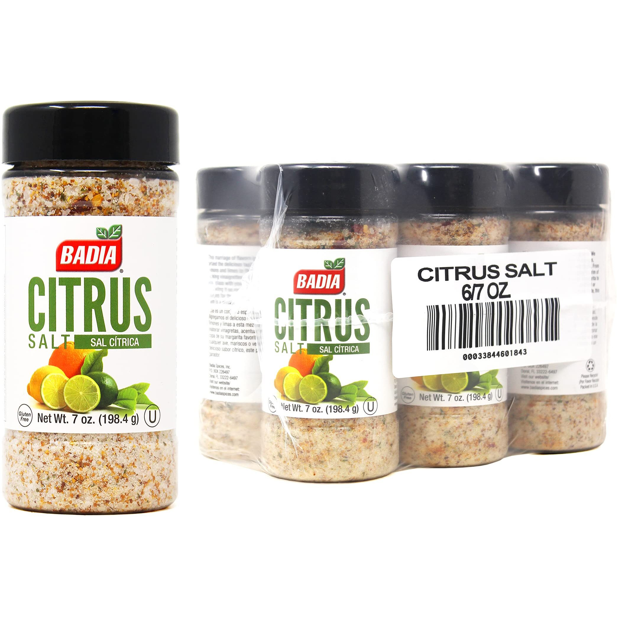 Badia Citrus Salt, Gluten Free, 7 Ounces (Pack Of 6)