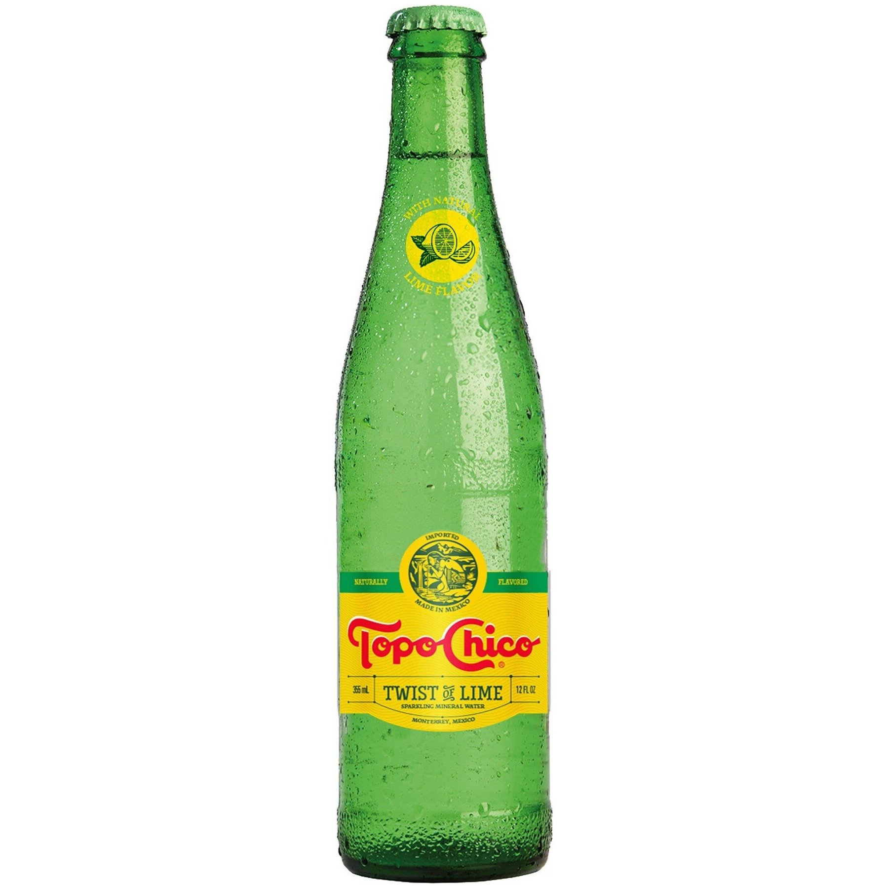 Topo Chico Twist Of Lime,12Oz Glass Bottle (Pack Of 6, Total Of 72 Fl Oz)