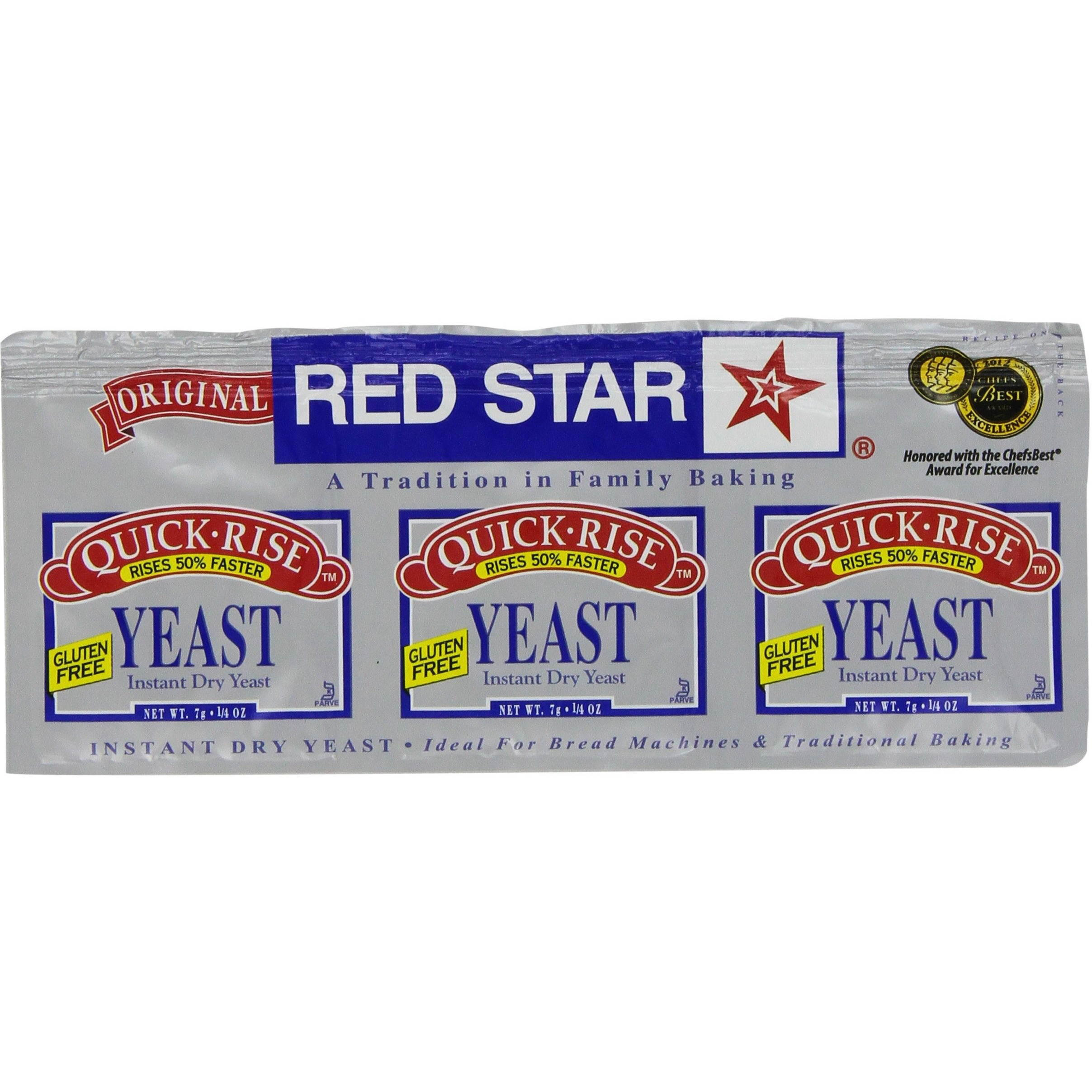 Red Star Quick Rise Yeast, 3/4-Ounce (Pack Of 9)