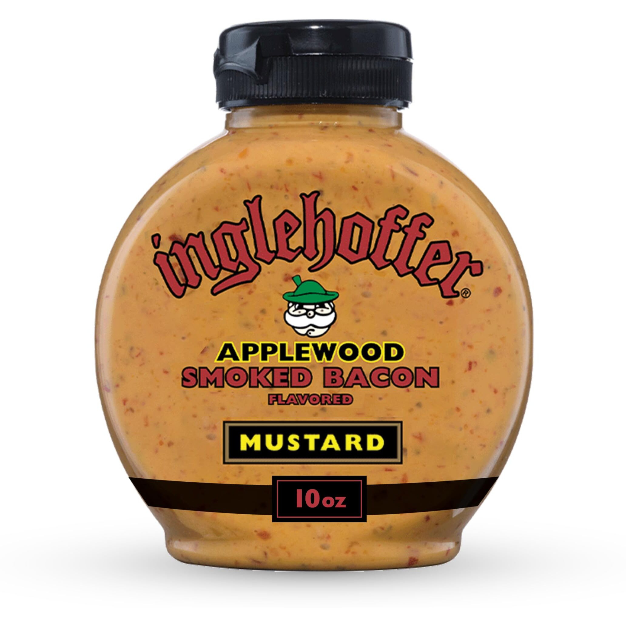 Inglehoffer Applewood Smoked Bacon Mustard, 10 Ounce Squeeze Bottle