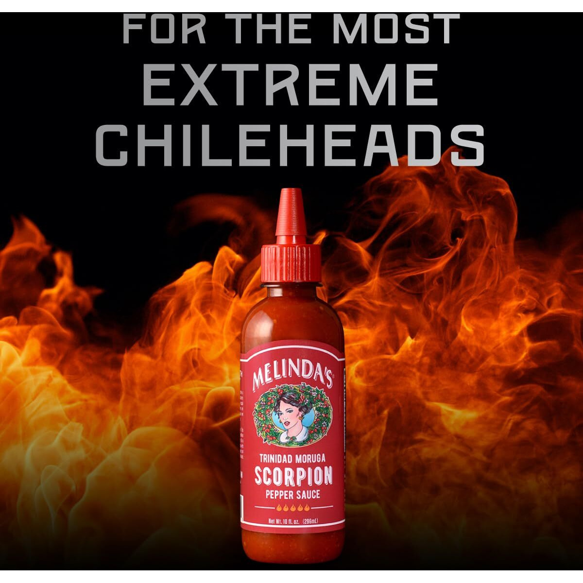 Melindas Scorpion Pepper Hot Sauce - Gourmet Scorpion Hot Sauce - Made With Trinidad Moruga Scorpion Pepper, Carrots, Onion & Lime Juice - Keto, Kosher, Vegan, Gluten Free Hot Sauce - 10Oz, 1 Pack