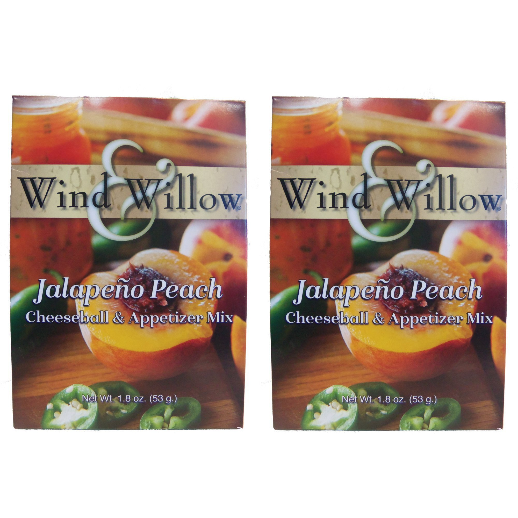 Wind & Willow Savory Jalapeno Peach Cheeseball And Dip Mix (Pack Of 2)