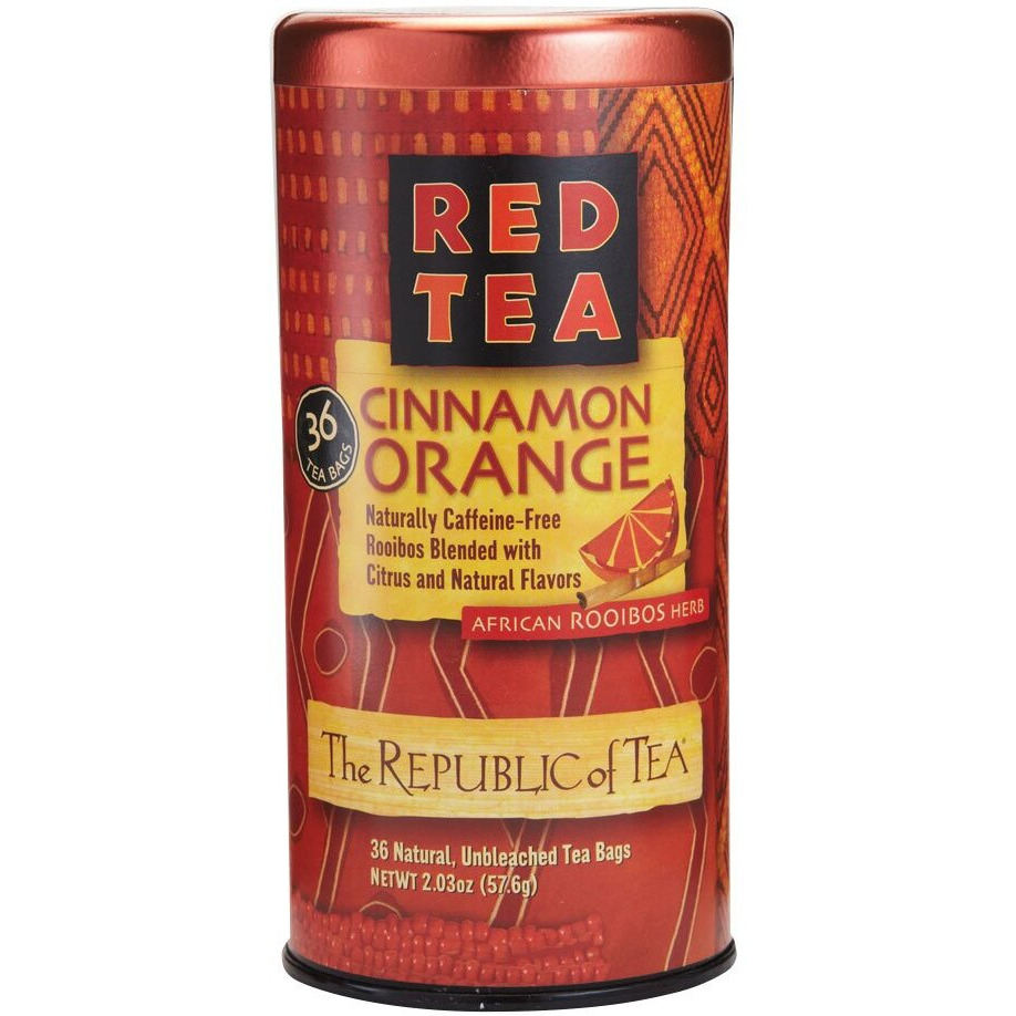 The Republic Of Tea Cinnamon Orange Red Tea, 36 Tea Bags