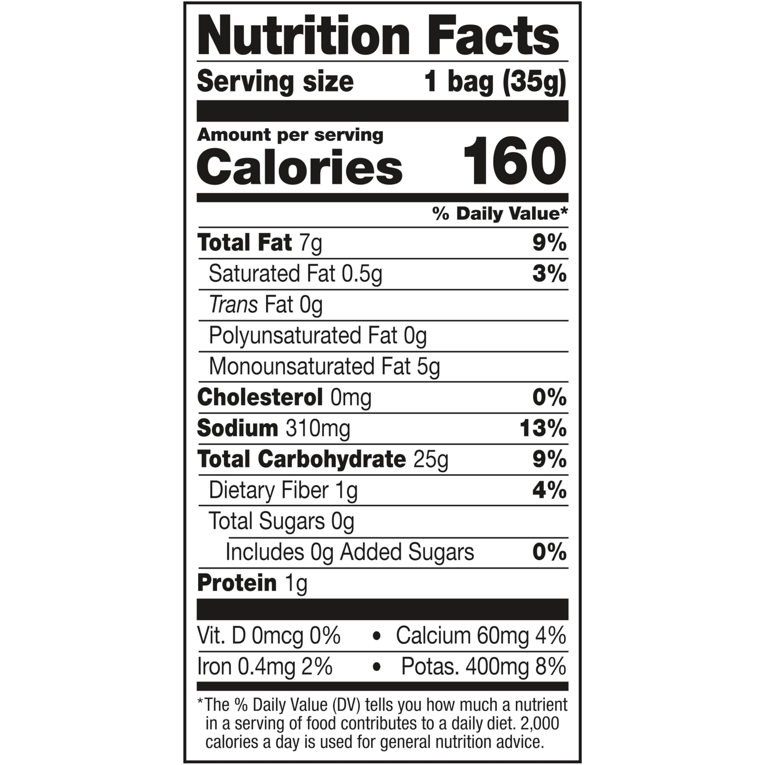 Eatsmart Snacks, Veggie Crisps With Sea Salt, 1.25 Oz (Pack Of 8)