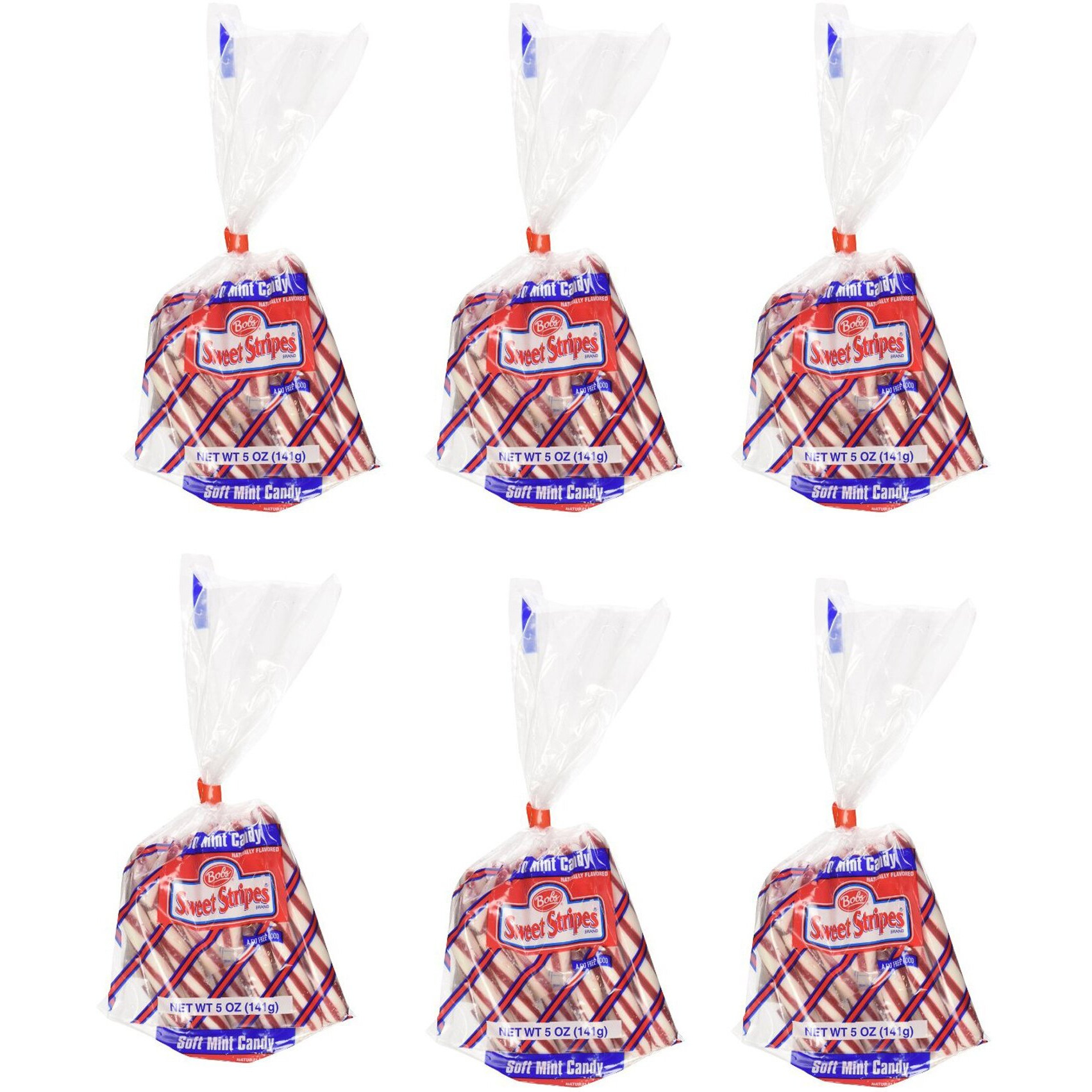 Bob's Sweet Stripes Soft Peppermint Candy (Pack Of 6)