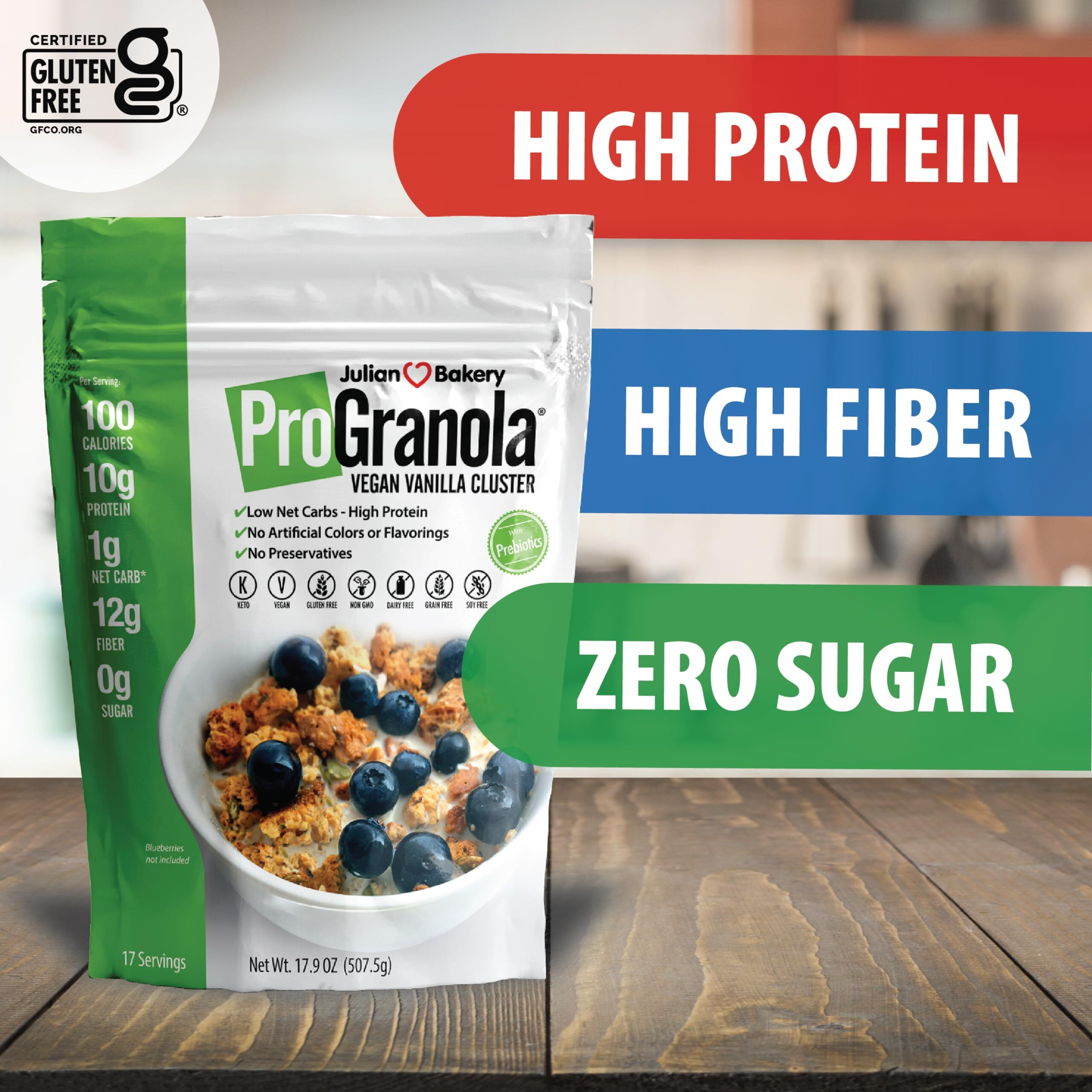 Julian Bakery Progranola Cereal | Vegan | Vanilla Cluster (2)
