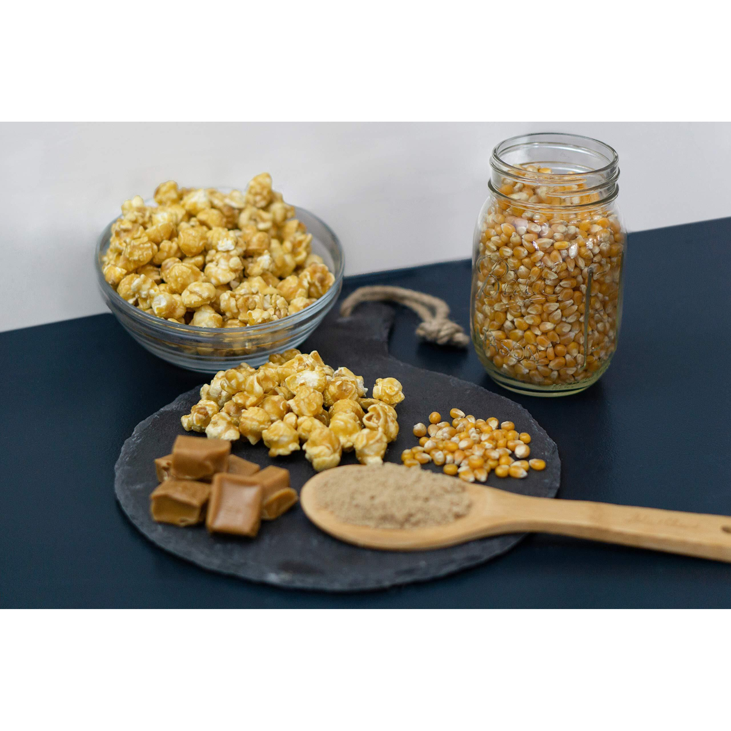 Popn Popcorn Caramel Korn - 128 Oz Sweet Caramelized Flavored Pop Corn For Baseball Game Snacks, Movie Night Or House Party
