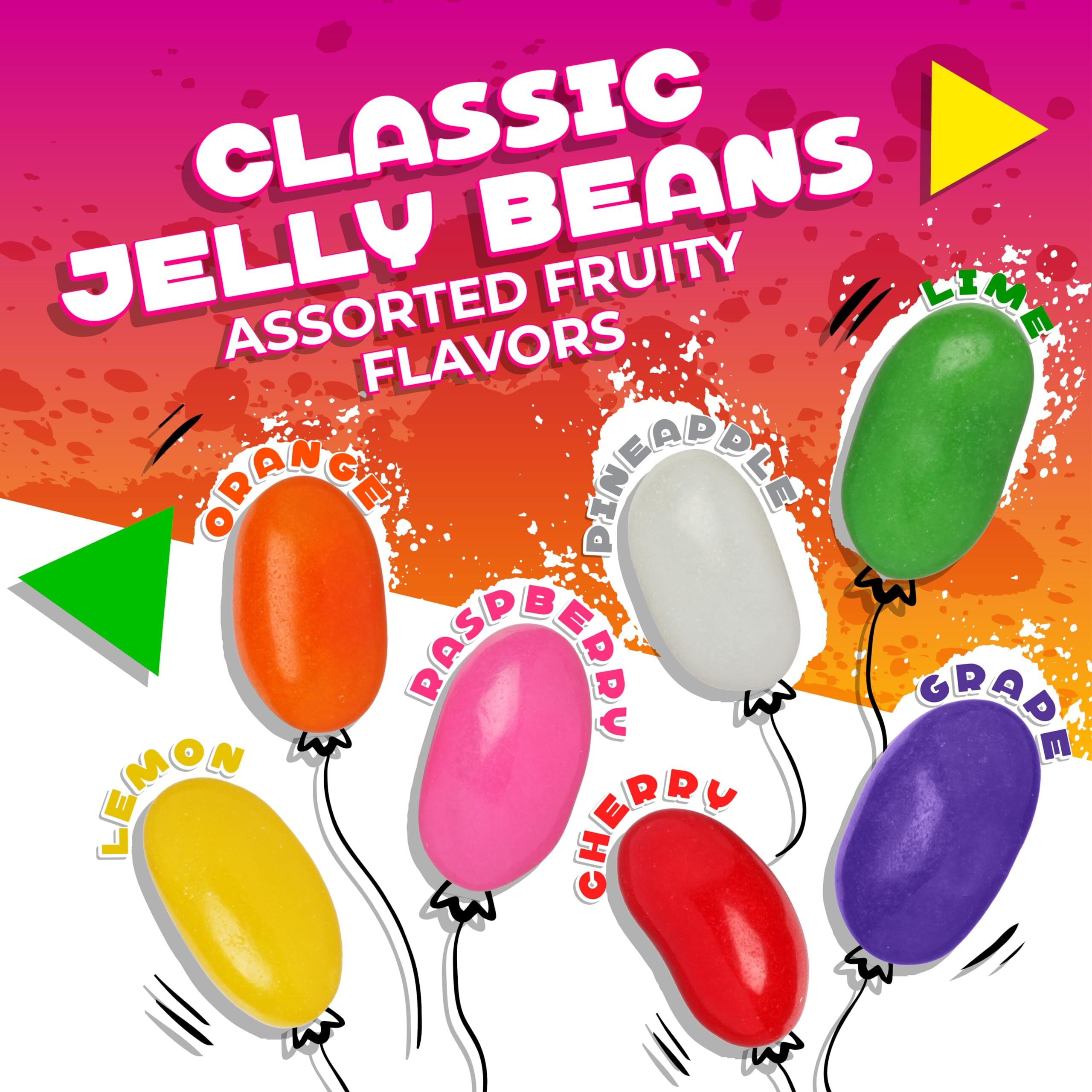 Classic Jelly Beans Candy Assorted Fruit Flavors (3 Pound Bag)