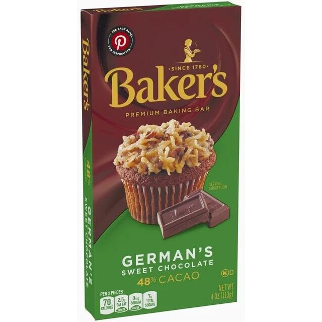 Bakers Sweet German Chocolate, 4 Oz