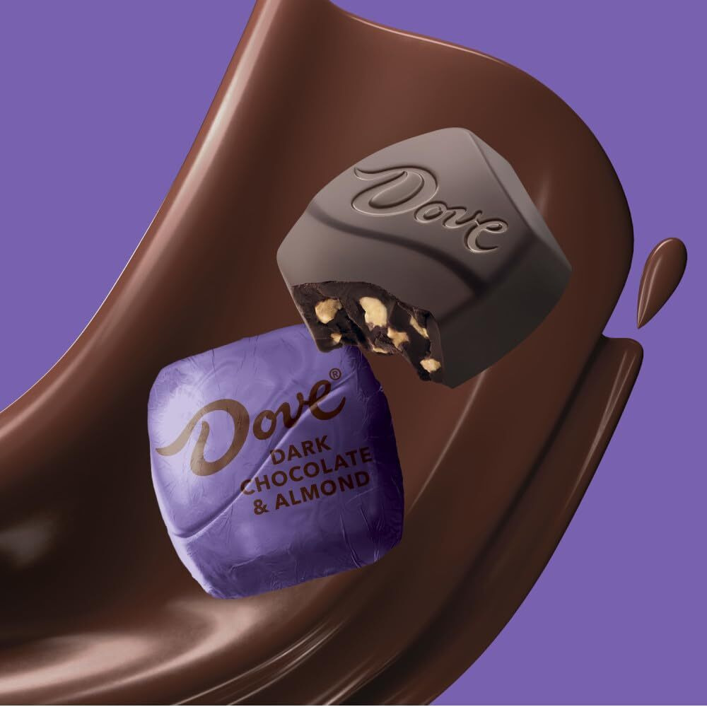 Dove Promises Dark Chocolate Almond Candy Individually Wrapped , 12.67 Oz Bag