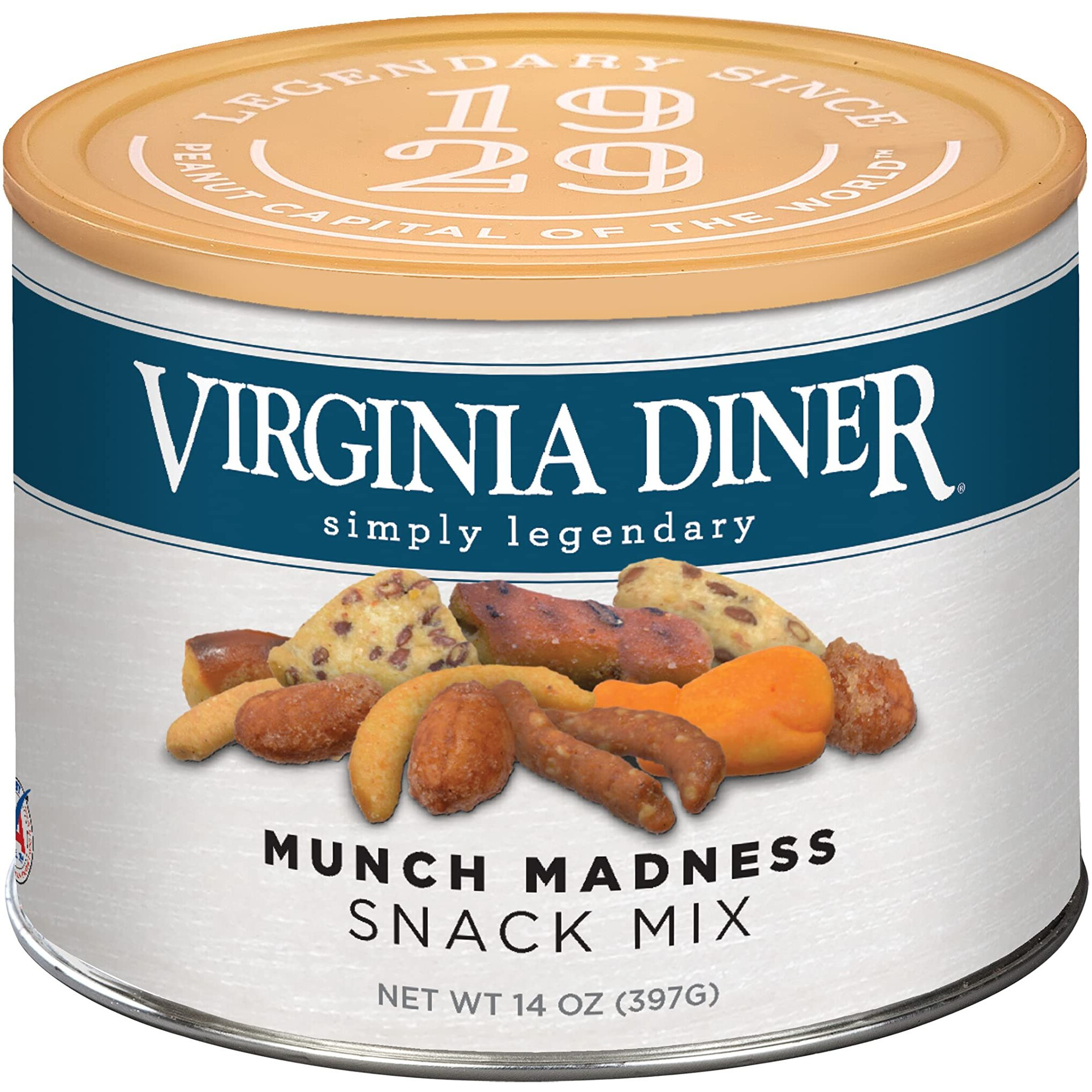 Virginia Diner - Munch Madness Honey Cheddar Crunch Snack Mix, 14 Ounce Favorite Snacking Bar Mix Savory Treat
