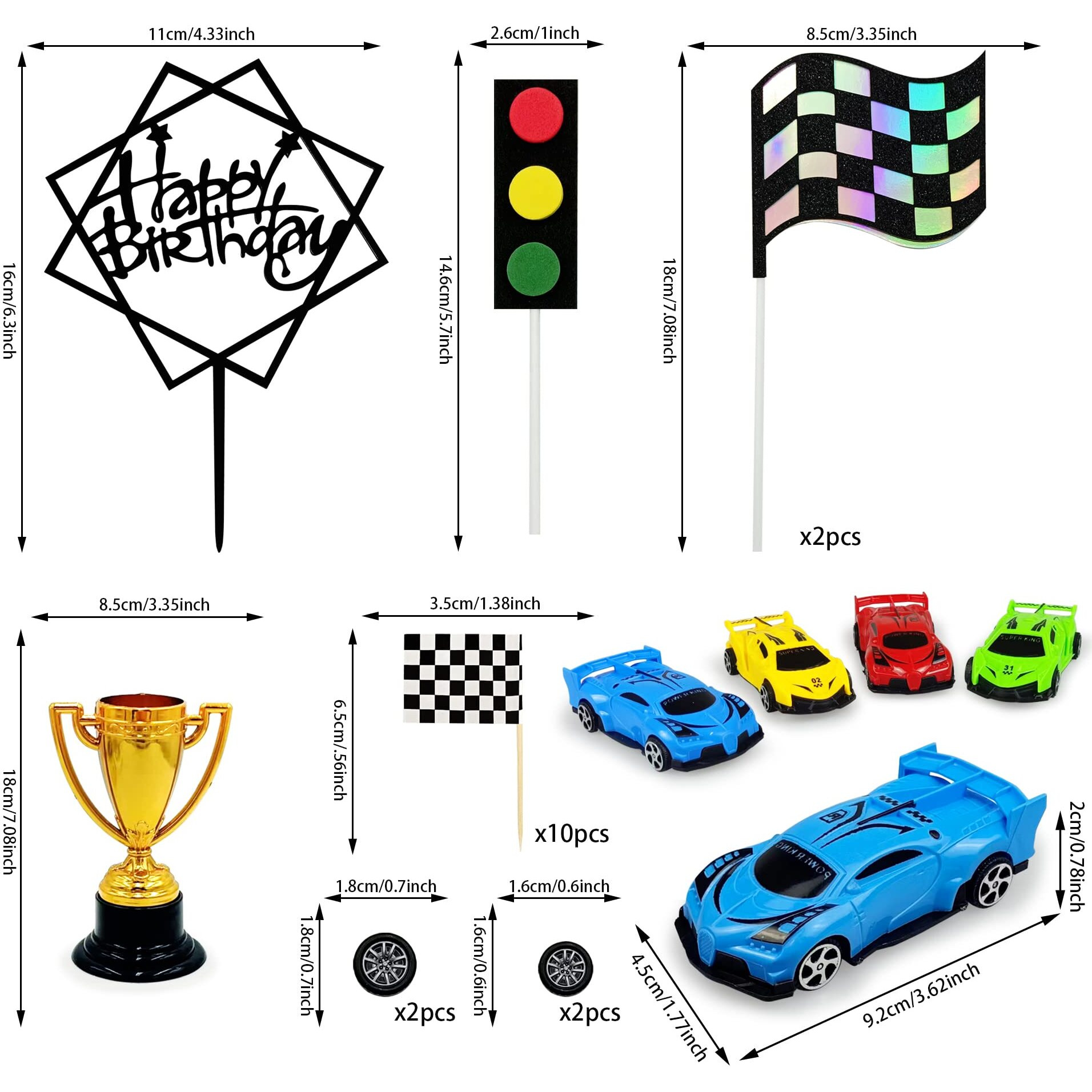 Racing Car Cake Decoration Racing Car Cake Topper Racing Car Birthday Cake Decorations Racing Car Party Favors