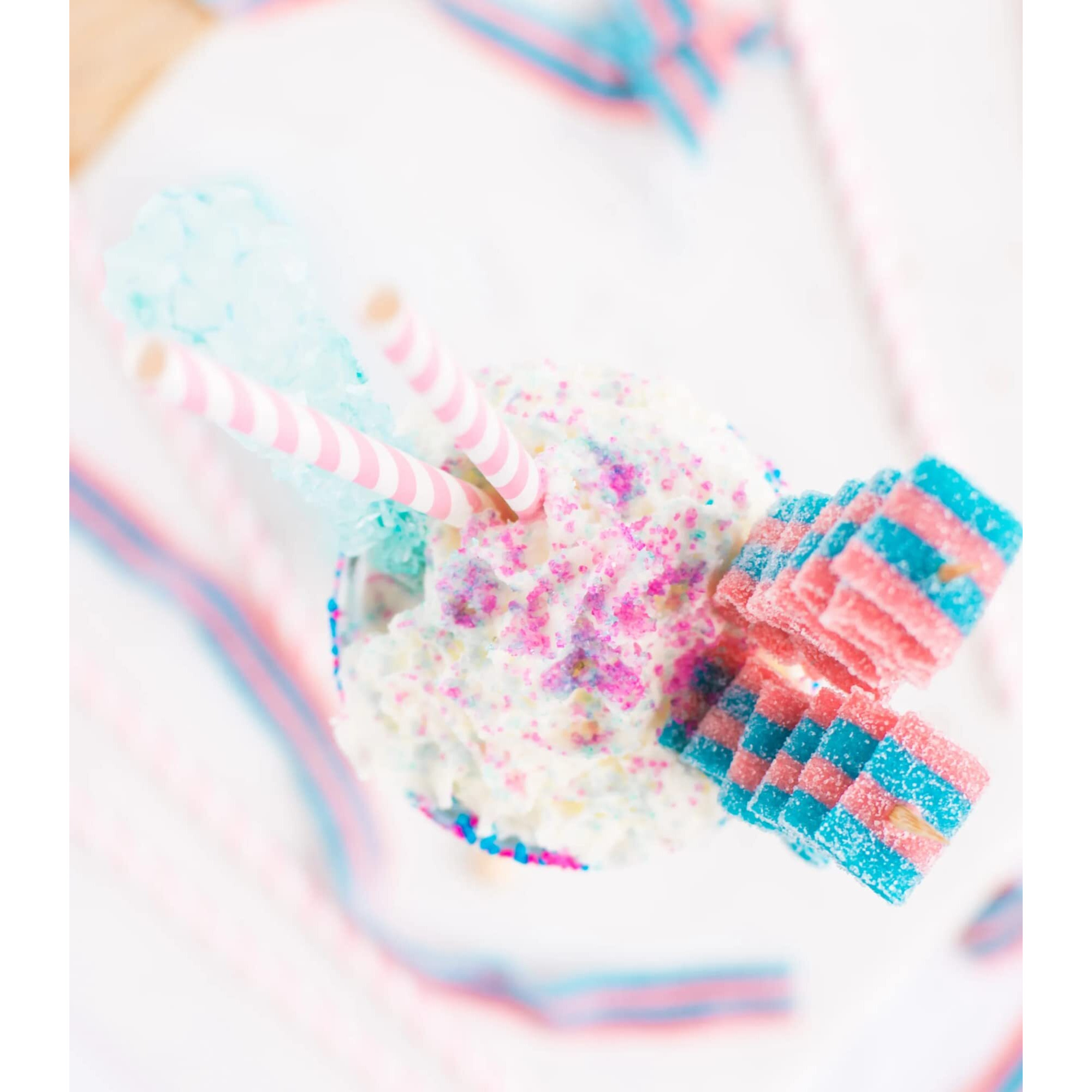 By The Cup Sour Power, Cotton Candy Sour Belts, 1 Lb Bulk Bag
