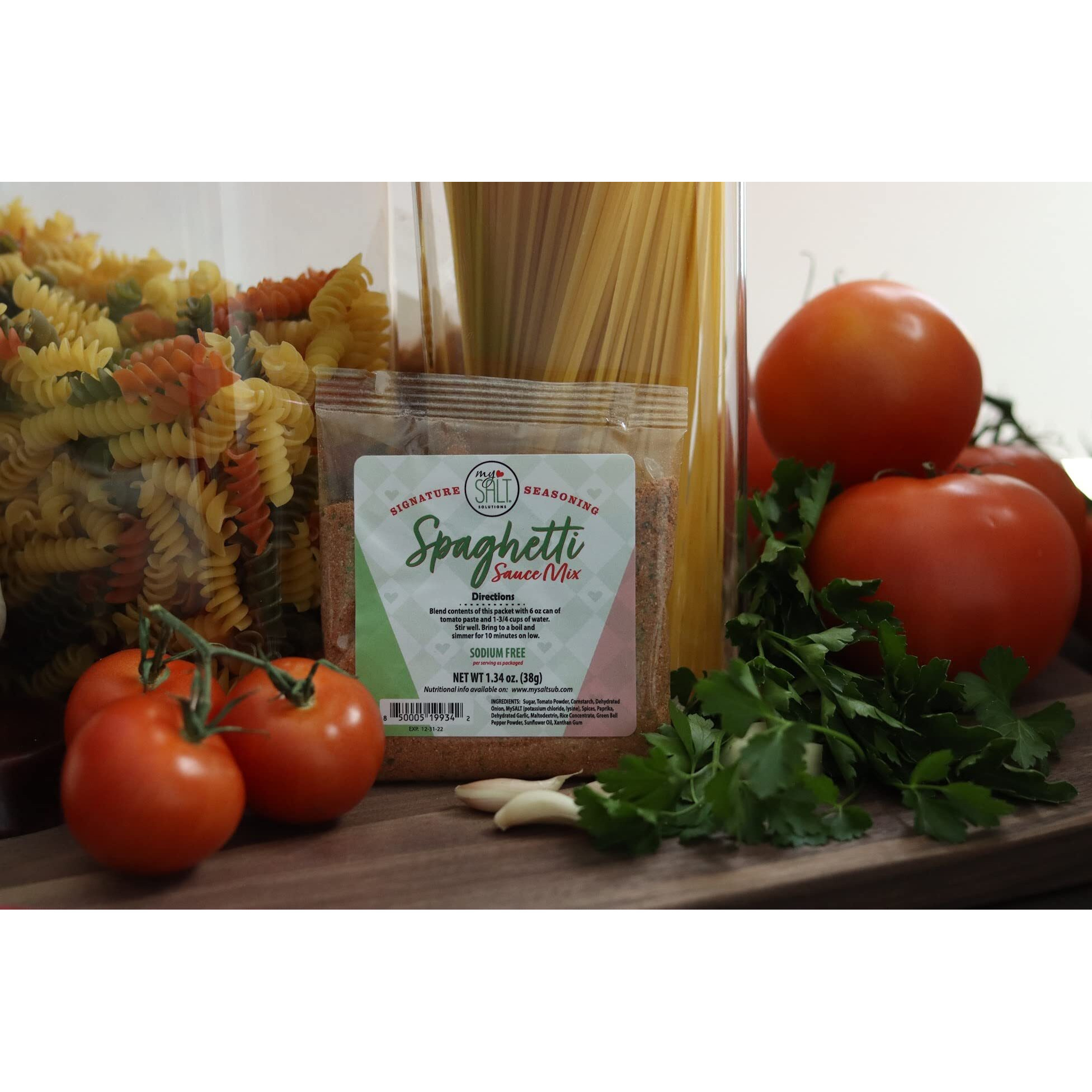 Mysalt Spaghetti Sauce Mix, Sodium Free (5 Pack)