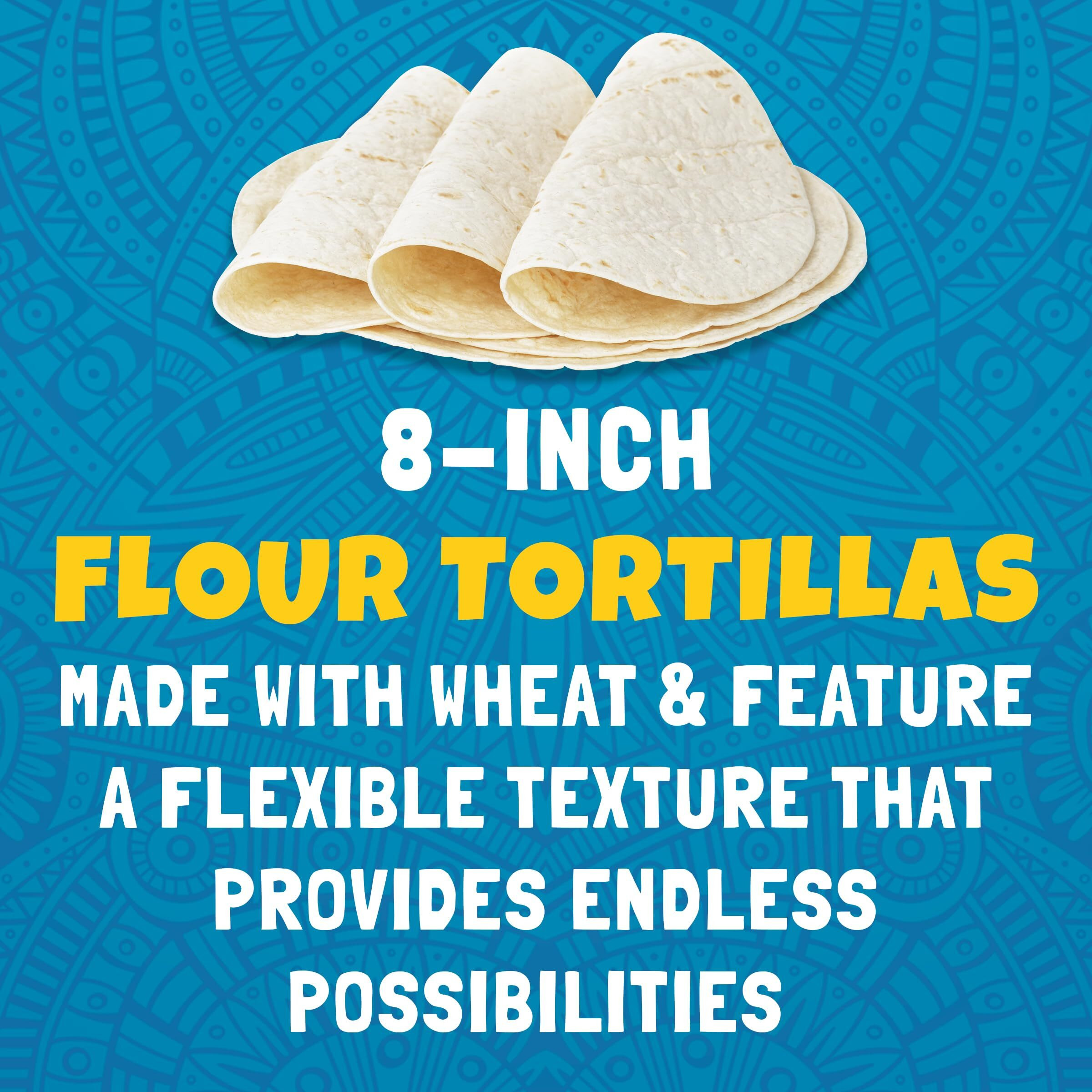Ortega Tortillas, Flour, 8 Inch, 10 Count (Pack Of 12)