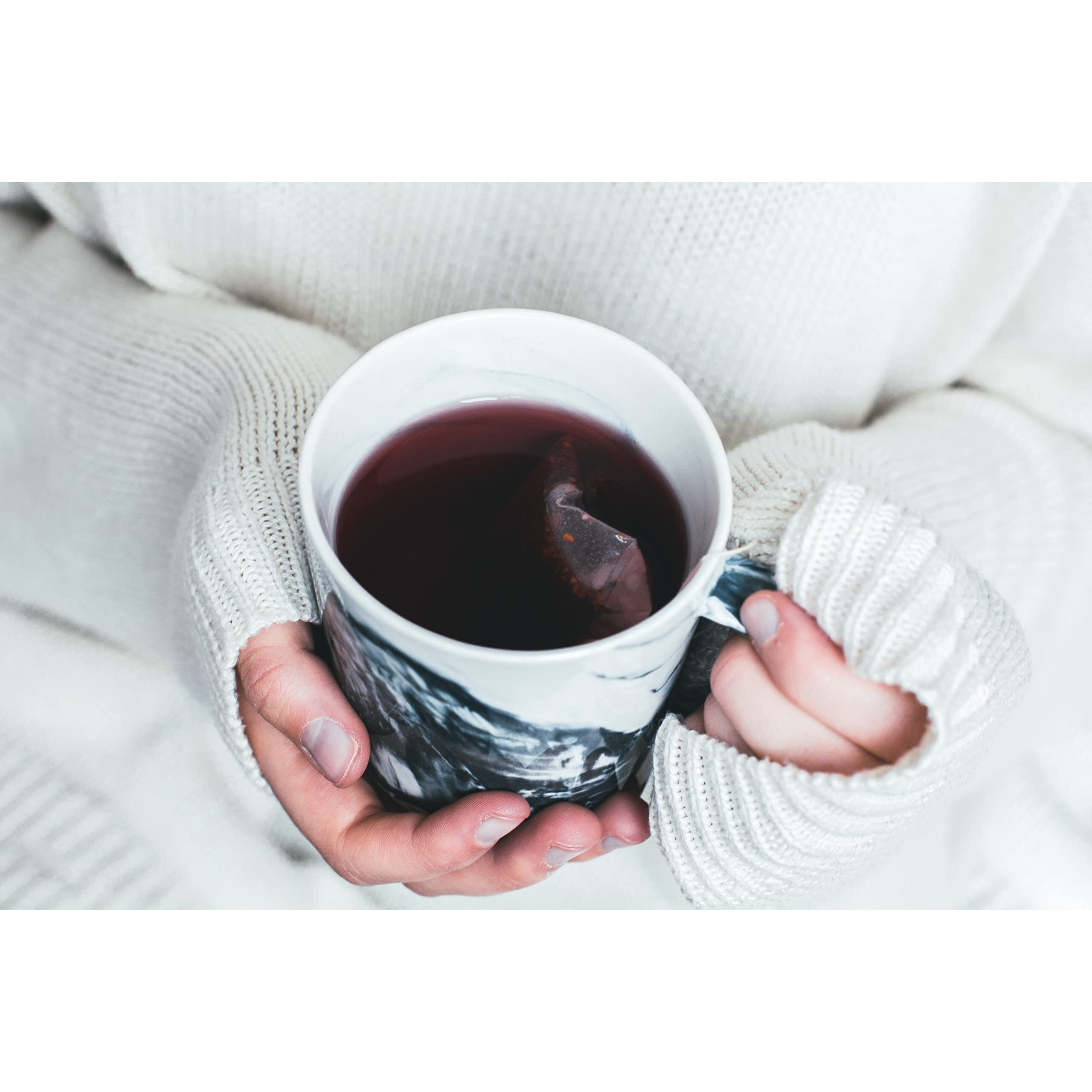 Two Leaves And A Bud Alpine Berry Herbal Tea Bags, Naturally Caffeine Free, Whole Leaf Herbal Tea With Hibiscus In Compostable Sachets, Hot Or Iced, 15 Count (Pack Of 6)