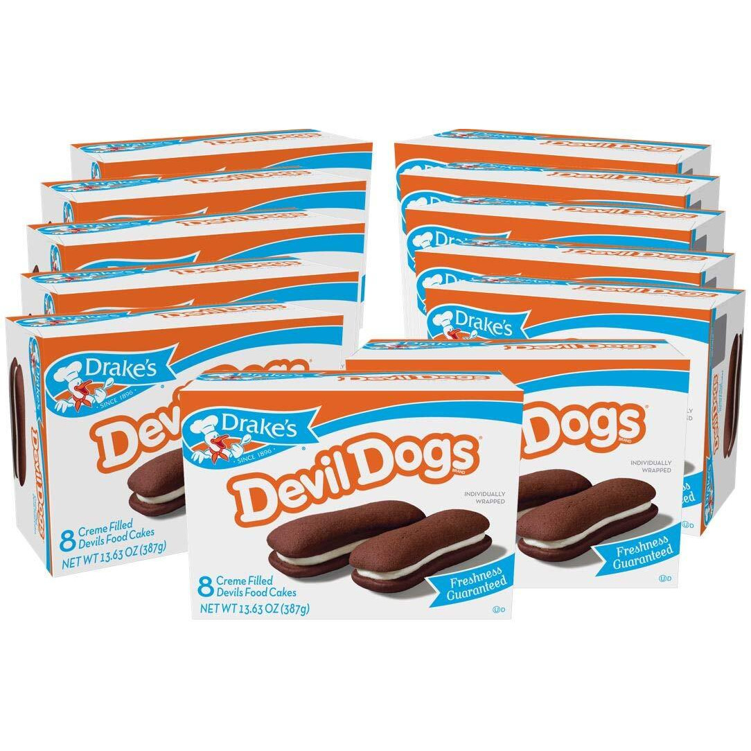 Drake's Devil Dogs, 1.7 Oz Snack Cakes, 12 Boxes