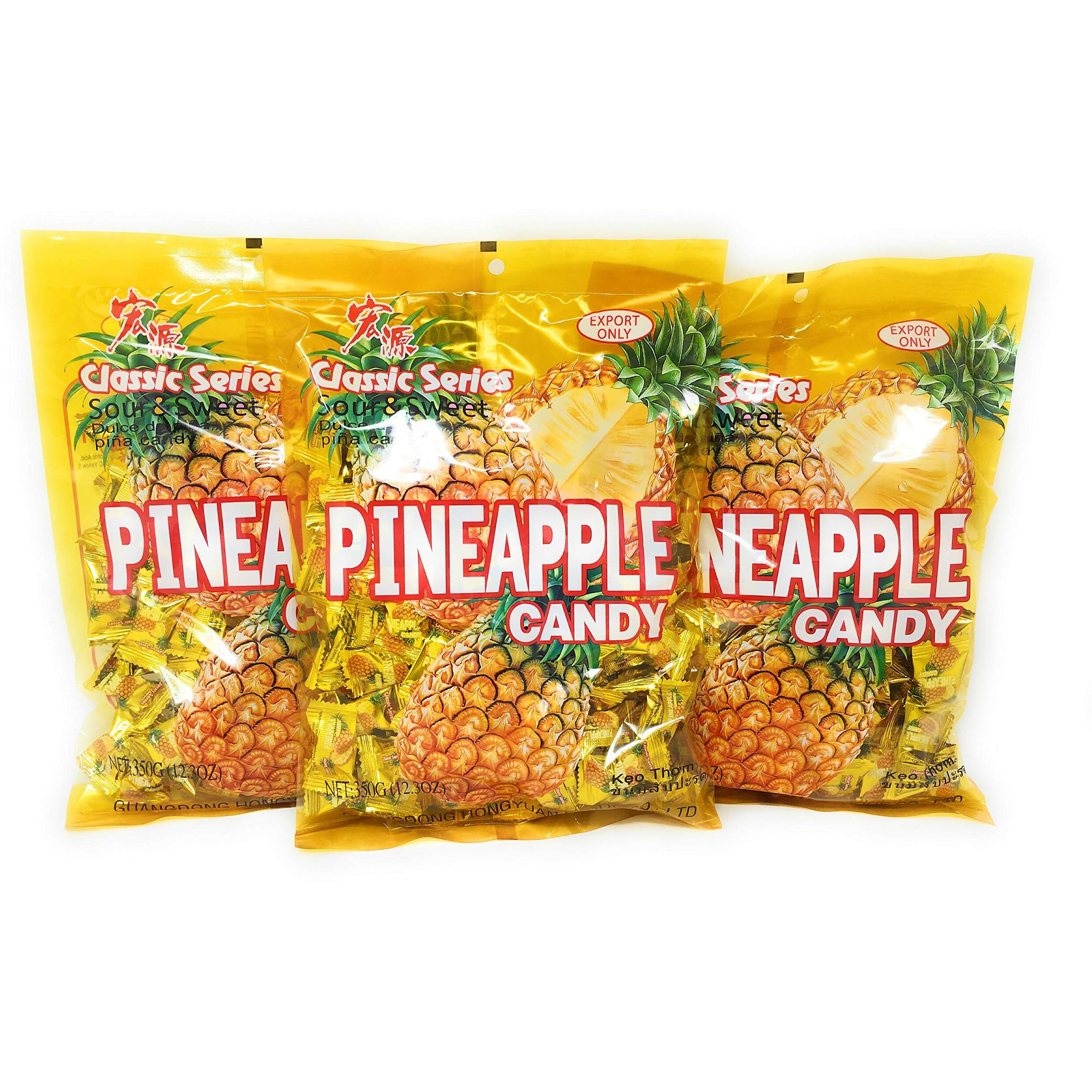 Classic Series Pineapple Candy 350G, 3 Pack