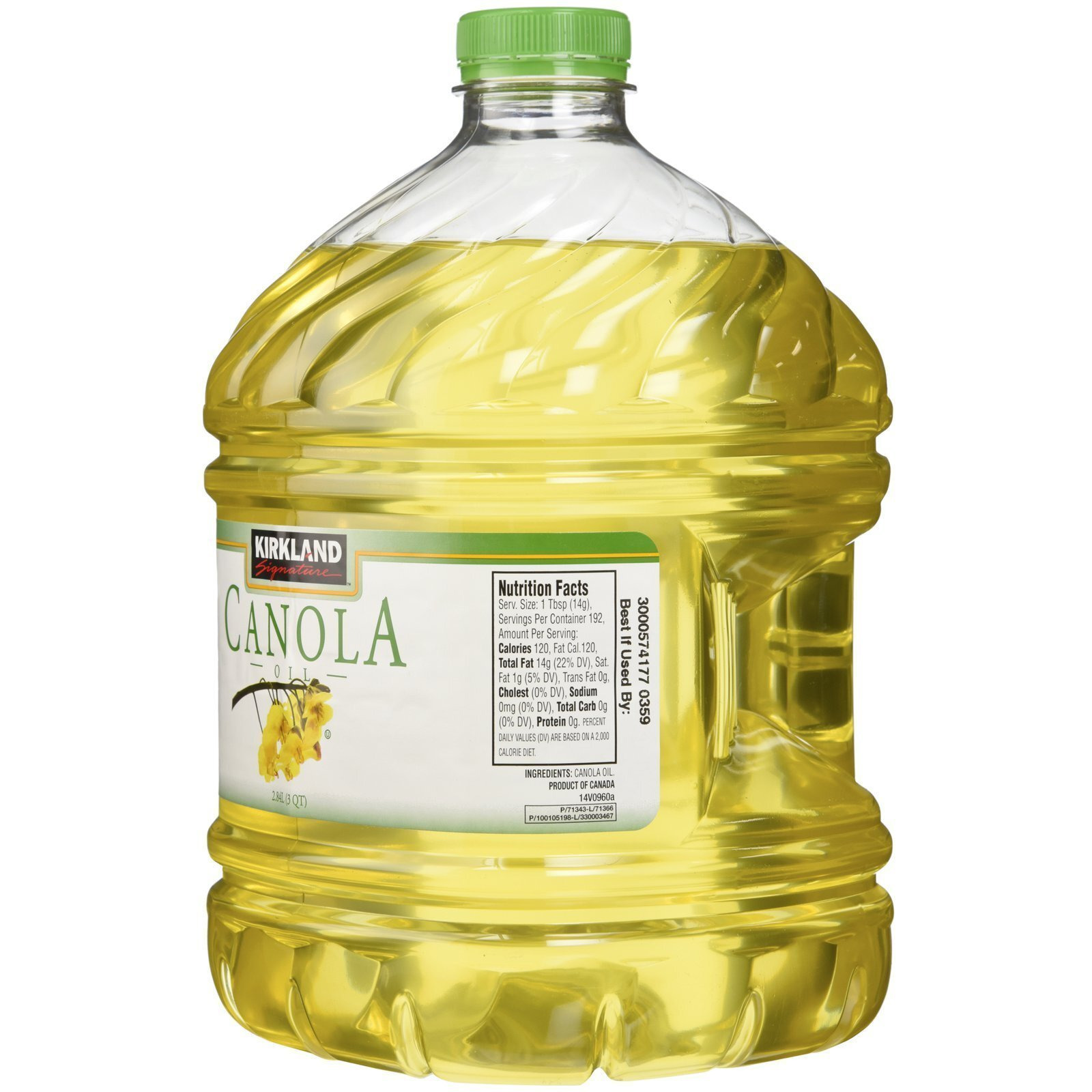 Kirkland Signature 100% Pure Canola Oil - 3 Qt - 2 Ct