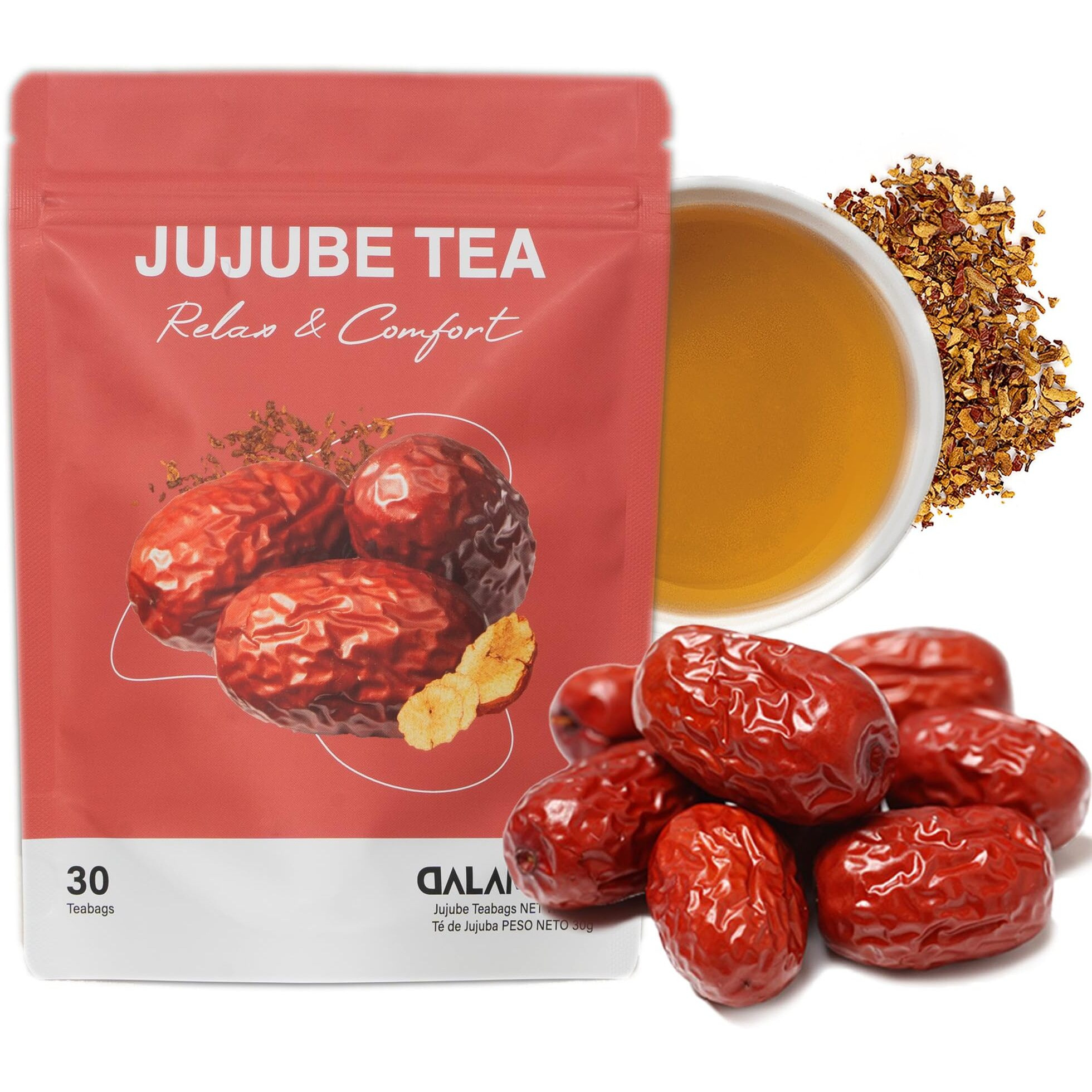 Dalamhari Jujube Tea 30T | Sleepytime Tea Smooth Move Tea Bags Medjool Dates Pitted Dates Date Sugar Free Te Divina Chupa Panza Tea Pinalim Tea Throat Coat Tea Decaf Tea Bags