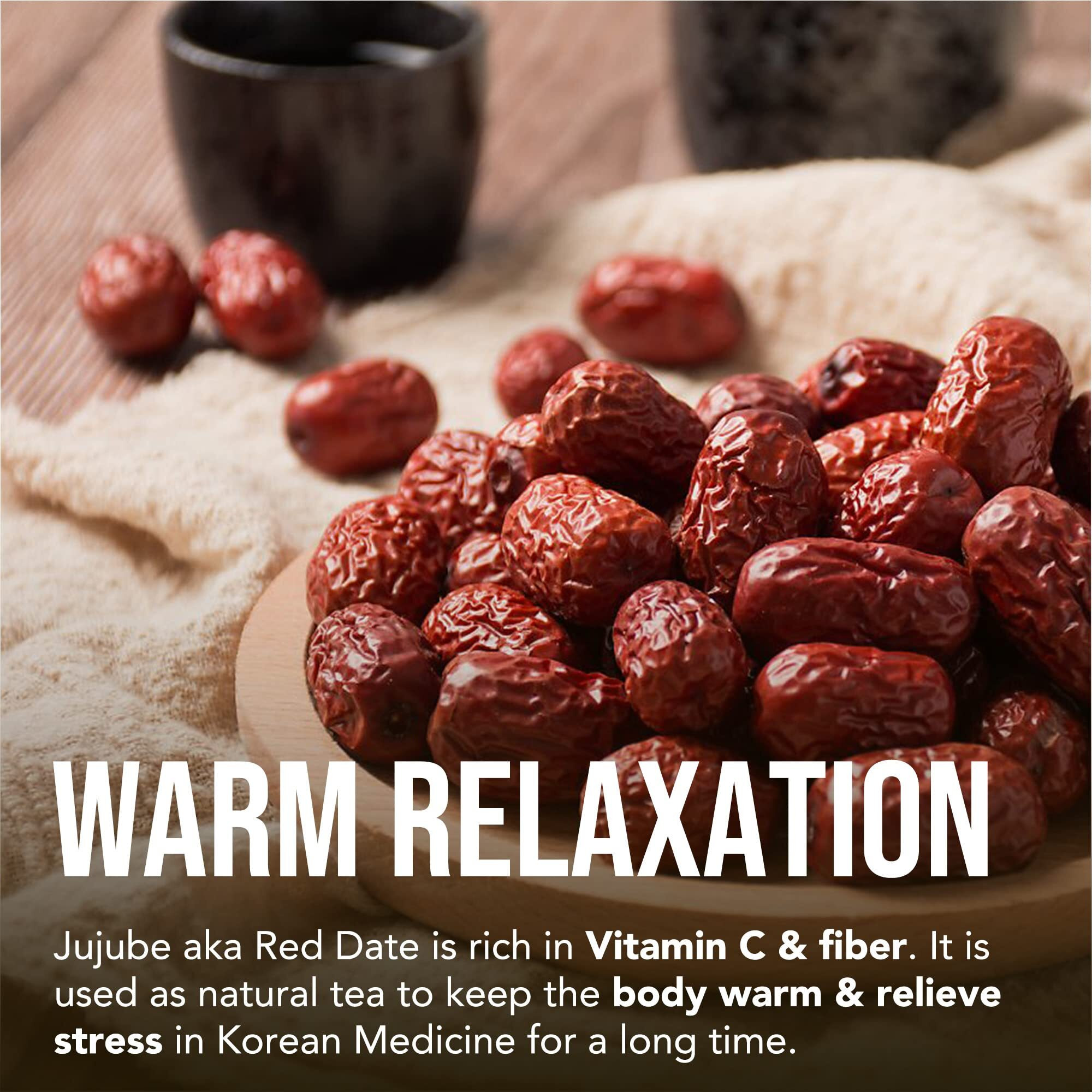 Dalamhari Jujube Tea 30T | Sleepytime Tea Smooth Move Tea Bags Medjool Dates Pitted Dates Date Sugar Free Te Divina Chupa Panza Tea Pinalim Tea Throat Coat Tea Decaf Tea Bags