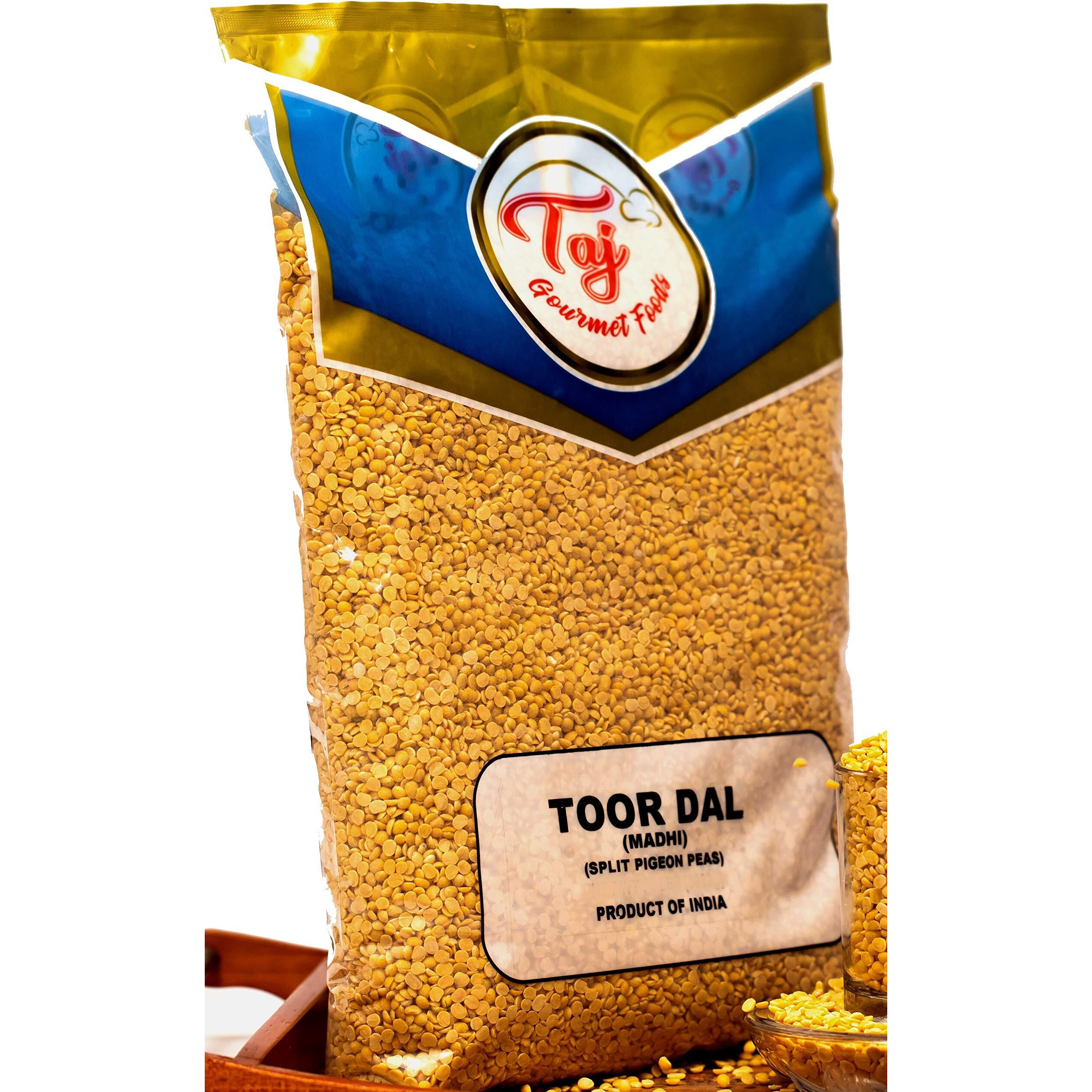 Taj Premium Indian Toor Dal Kori, Unoily, Madhi, (2-Pounds)