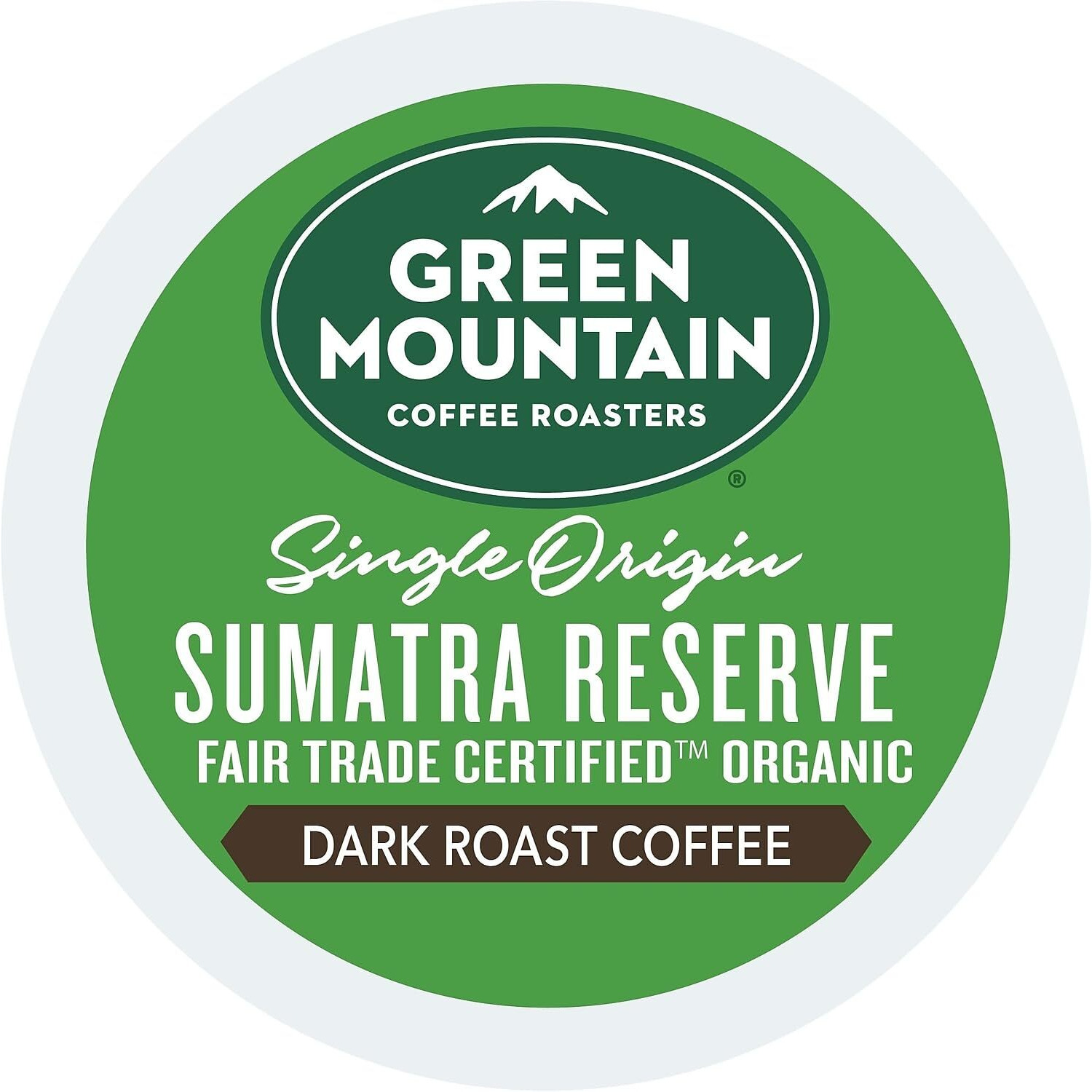 Green Mountain Coffee Roasters 4060Ct Fair Trade Organic Sumatran Extra Bold Coffee K-Cups, 96/Ct