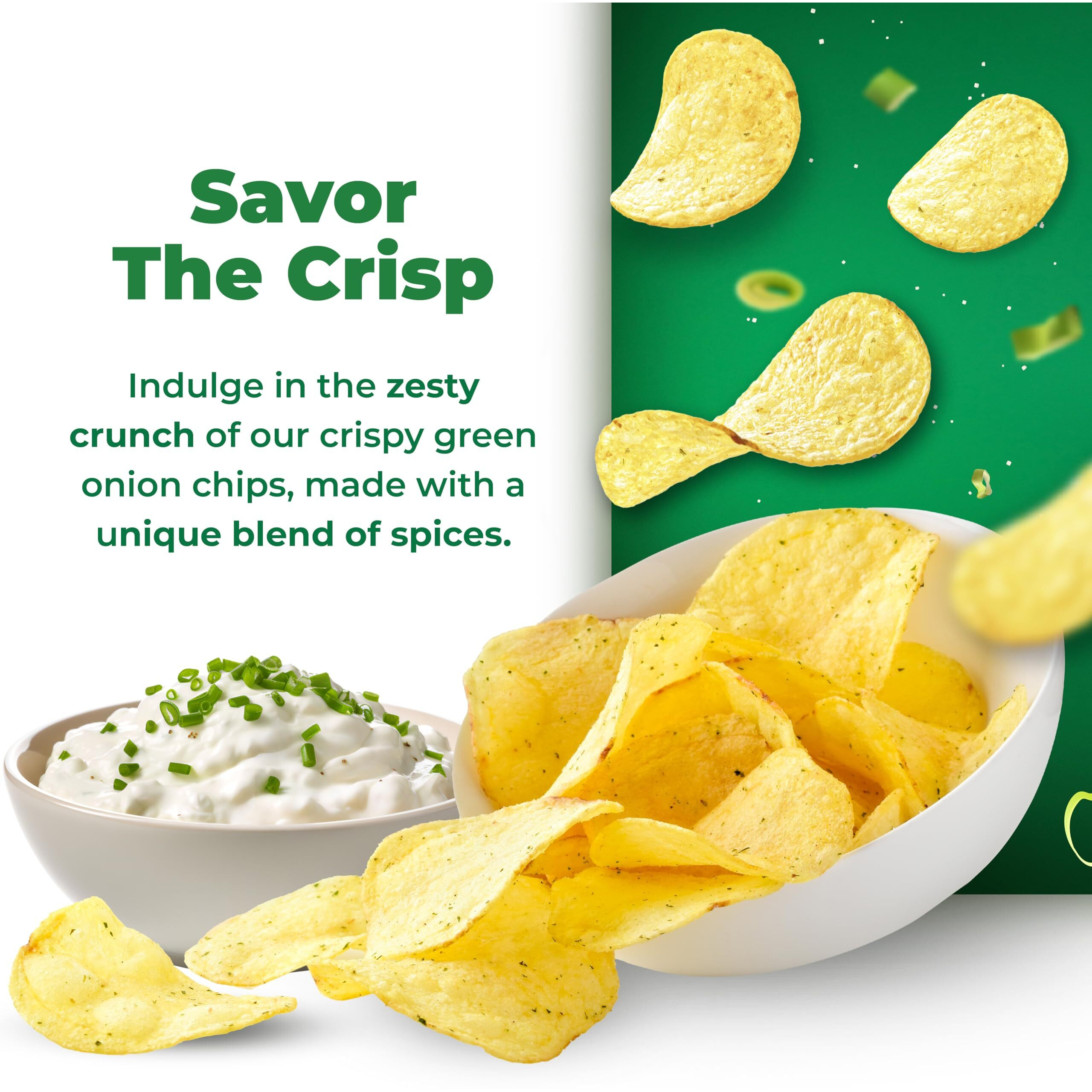 Guys Green Onion Potato Chips - Healthy & Salty Snacks W/Legendary Taste - Natural Potato Snack Chips -Tasty Snack Pack Chips - Potato Chips Snack Packs (1.5 Oz Bag, Pack Of 24)
