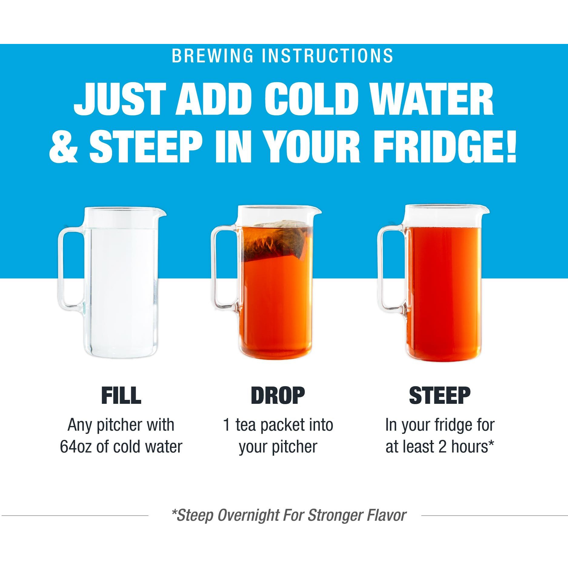 Tiesta Tea - 6 Pack Cold Brew Variety Tea - Premium Loose Leaf Tea Blend - Medium To Non Caffeinated Iced Tea - Assorted Tea Sample Set - Cold Brew Tea Packets - Brews 64Oz Pitcher Per Bag (Pack Of 6)