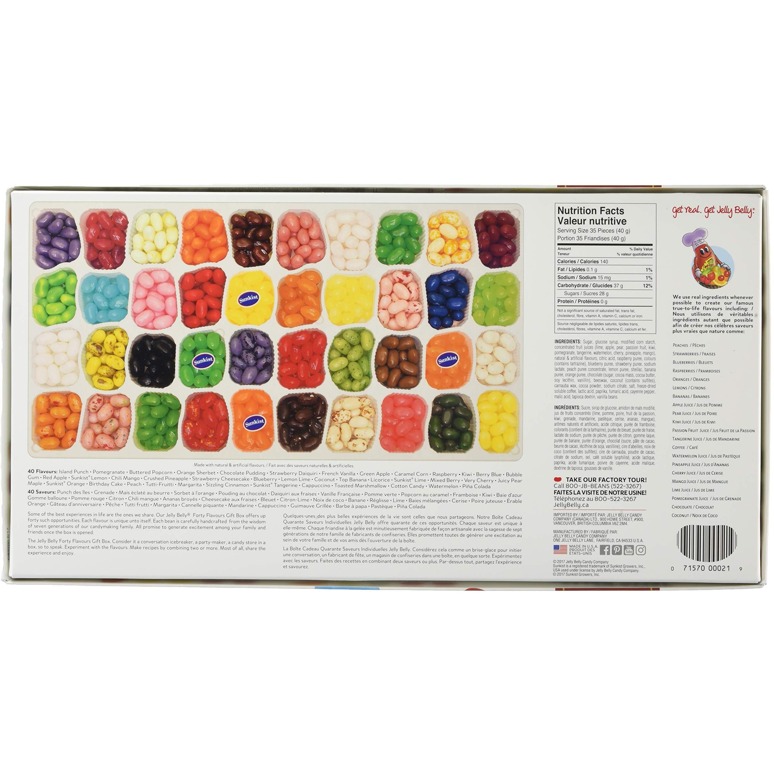 Jelly Belly Jelly Beans Giftbox, 40 Flavors, 17-Oz