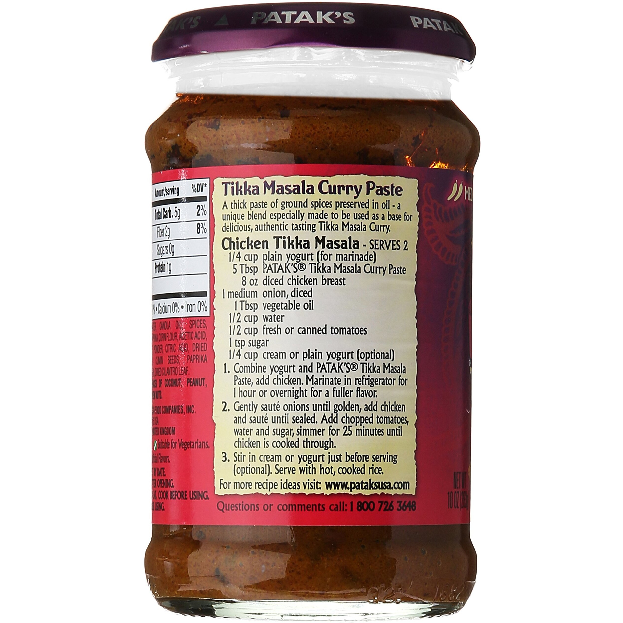 Pataks Tikka Masala Paste 10 Ounce (Pack Of 1)