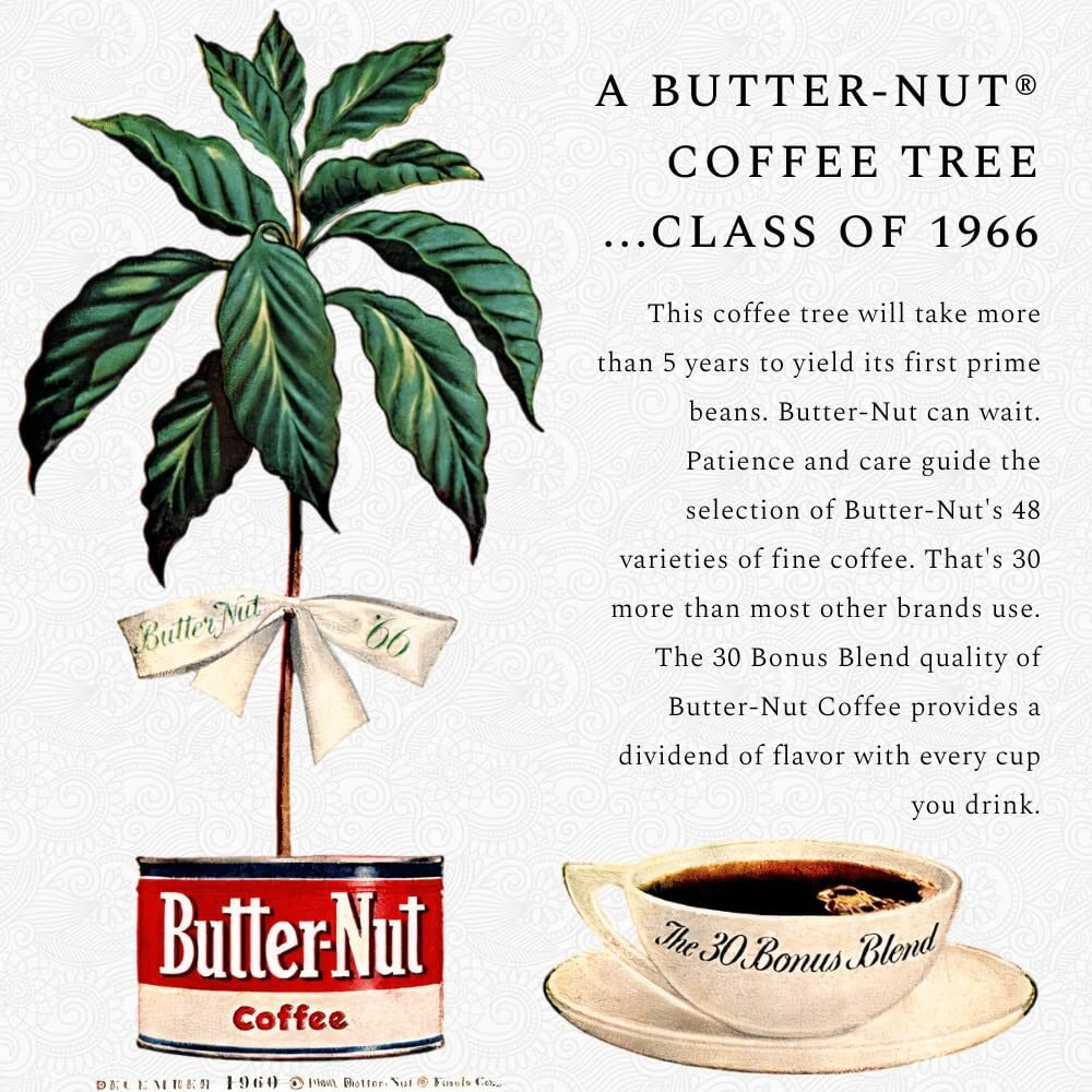 Butter-Nut Original Blend Ground Coffee, Medium Roast, 12 Ounce Steel Can (Pack Of 3)