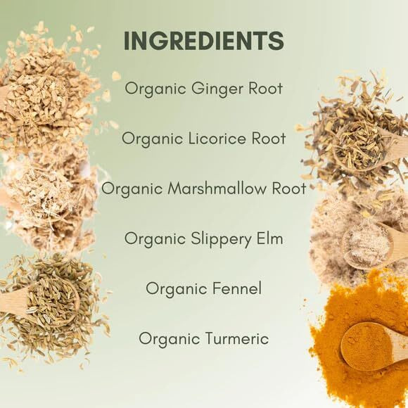 Organic Heartburn Relief Loose Leaf Tea - 2Oz Bag (Approx. 30 Servings) | Full Leaf Tea Co.