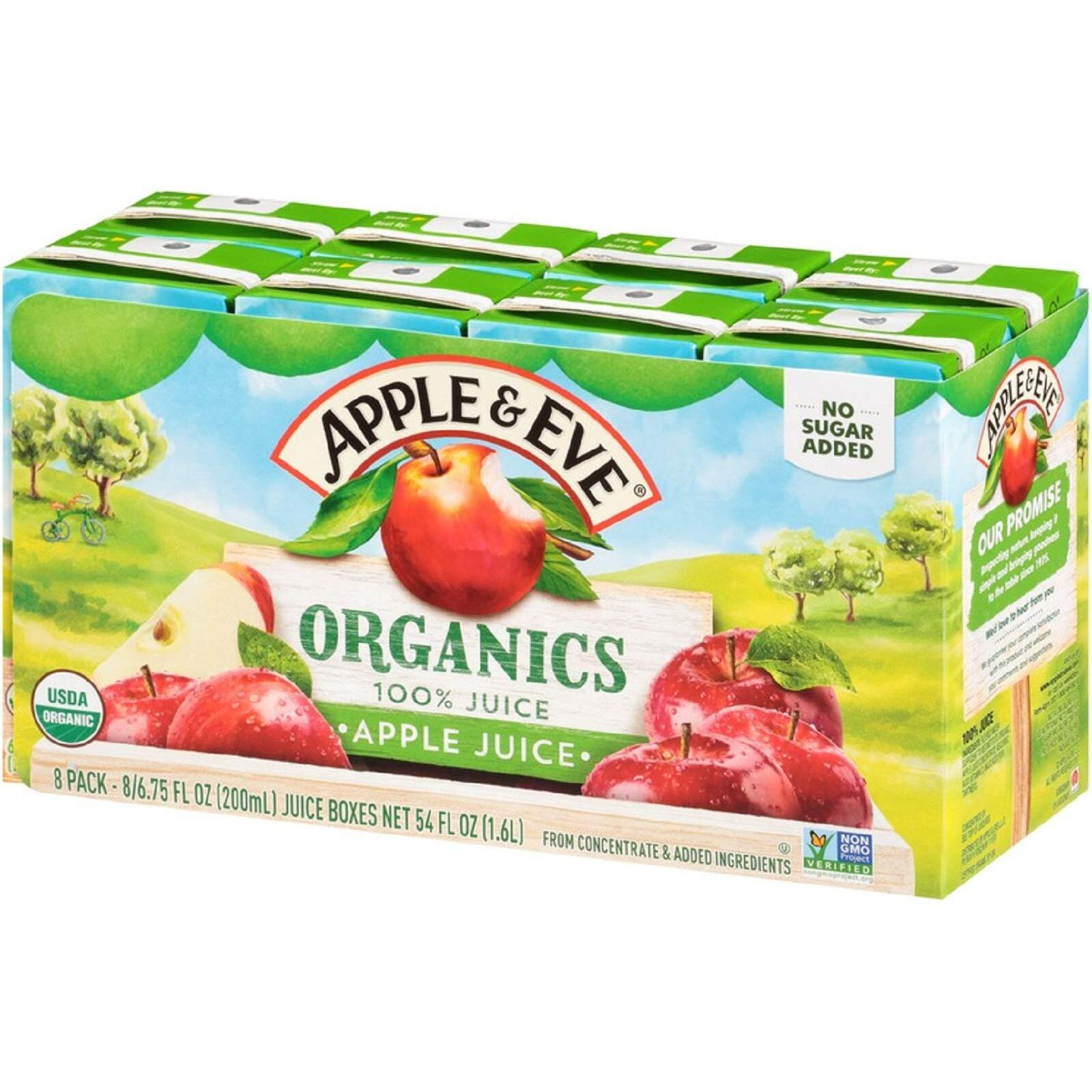 Apple & Eve Organics, Apple Juice, 6.75 Fluid-Oz, 8 Count