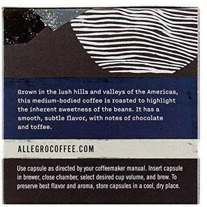 Allegro Coffee, Coffee Vienna Roast Pods 10 Count, 3.8 Ounce
