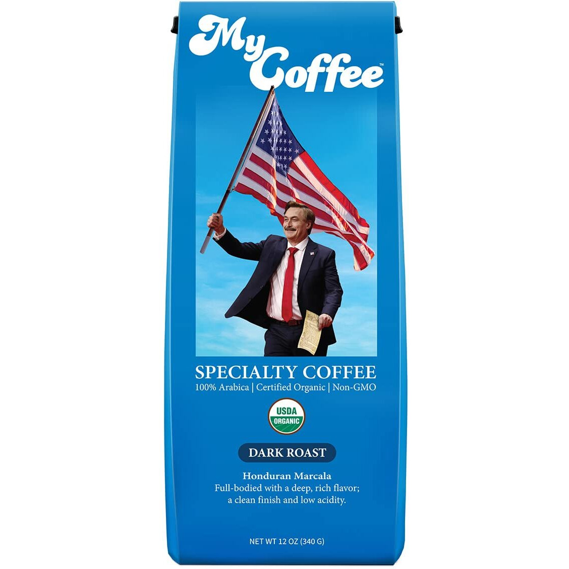 Ground Mycoffee - Organic, Specialty Grade, 100% Arabica, Non-Gmo Coffee [Dark Roast, 12Oz Bag]