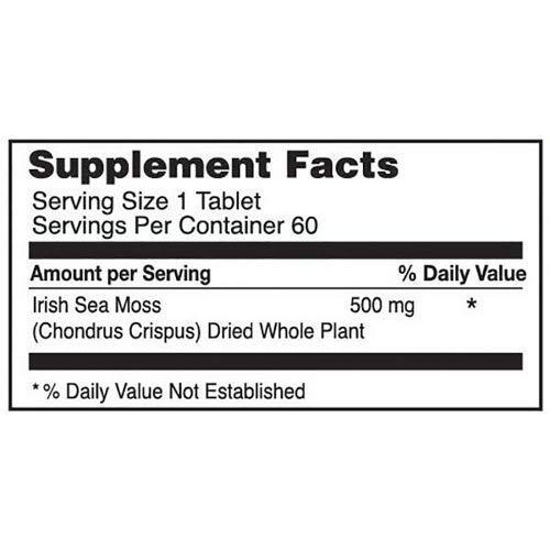 Nature's Vision Organic Irish Sea Moss 60 Caps