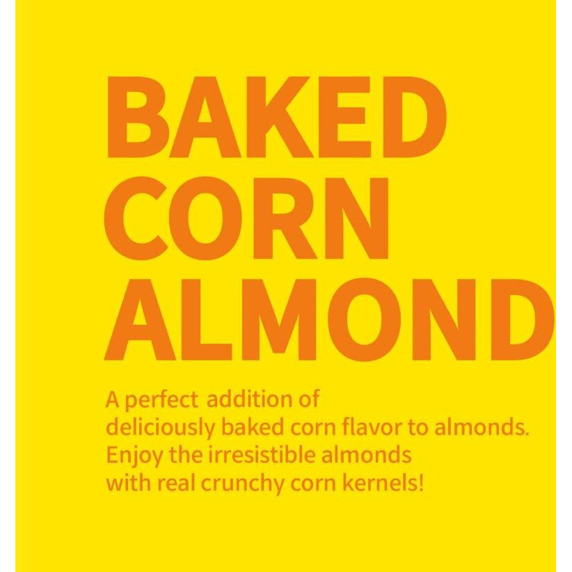Gilim Hbaf Korean Seasoned Almonds (Baked Corn, 1 X 210 Gram Pack)
