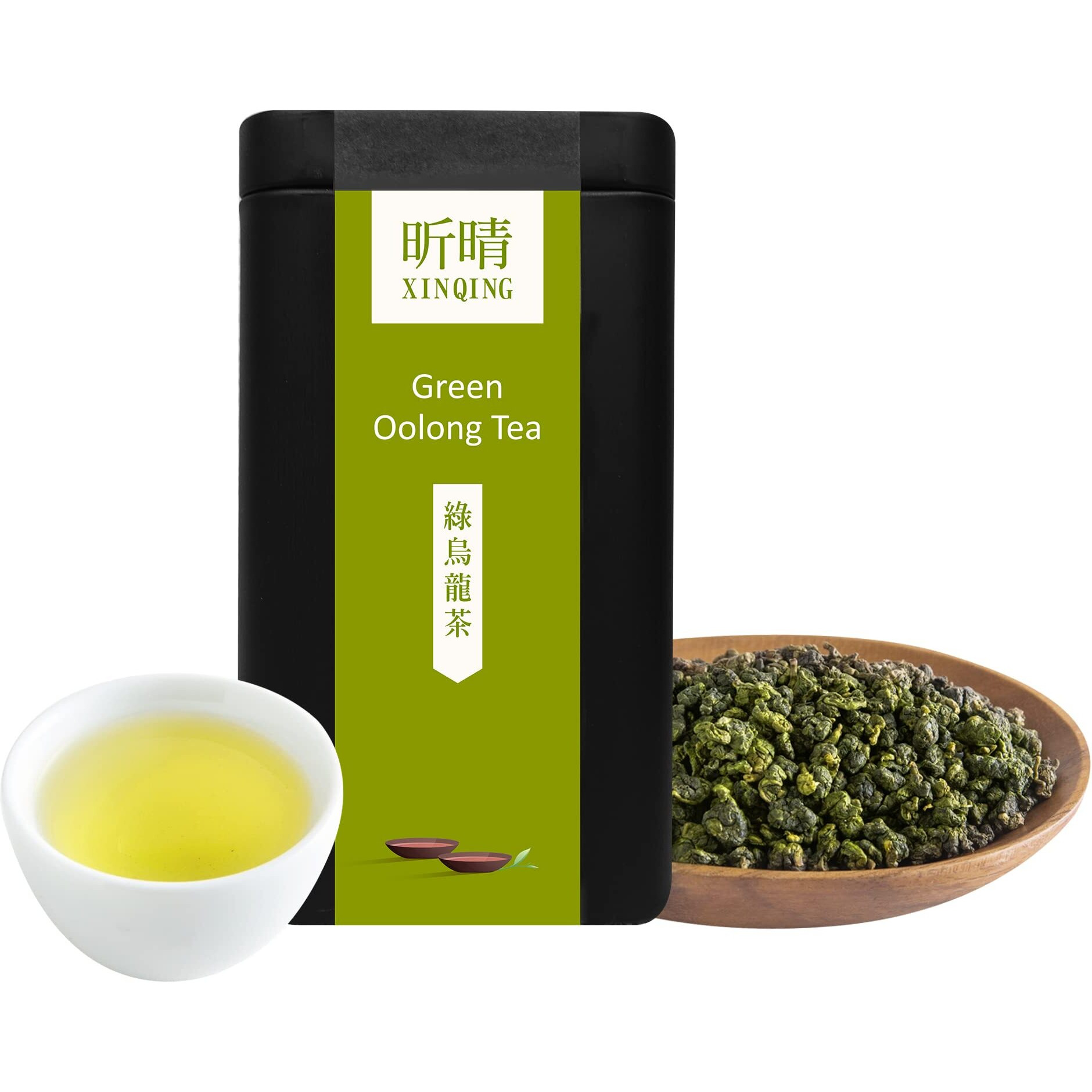 Xin Qing Taiwan Green Oolong Tea Green Oolong Tea Taiwan Oolong Tea Taiwan High Mountain Oolong Tea Taiwan Gaoshan Ulong Tea Loose Leaf Oolng Tea 150G