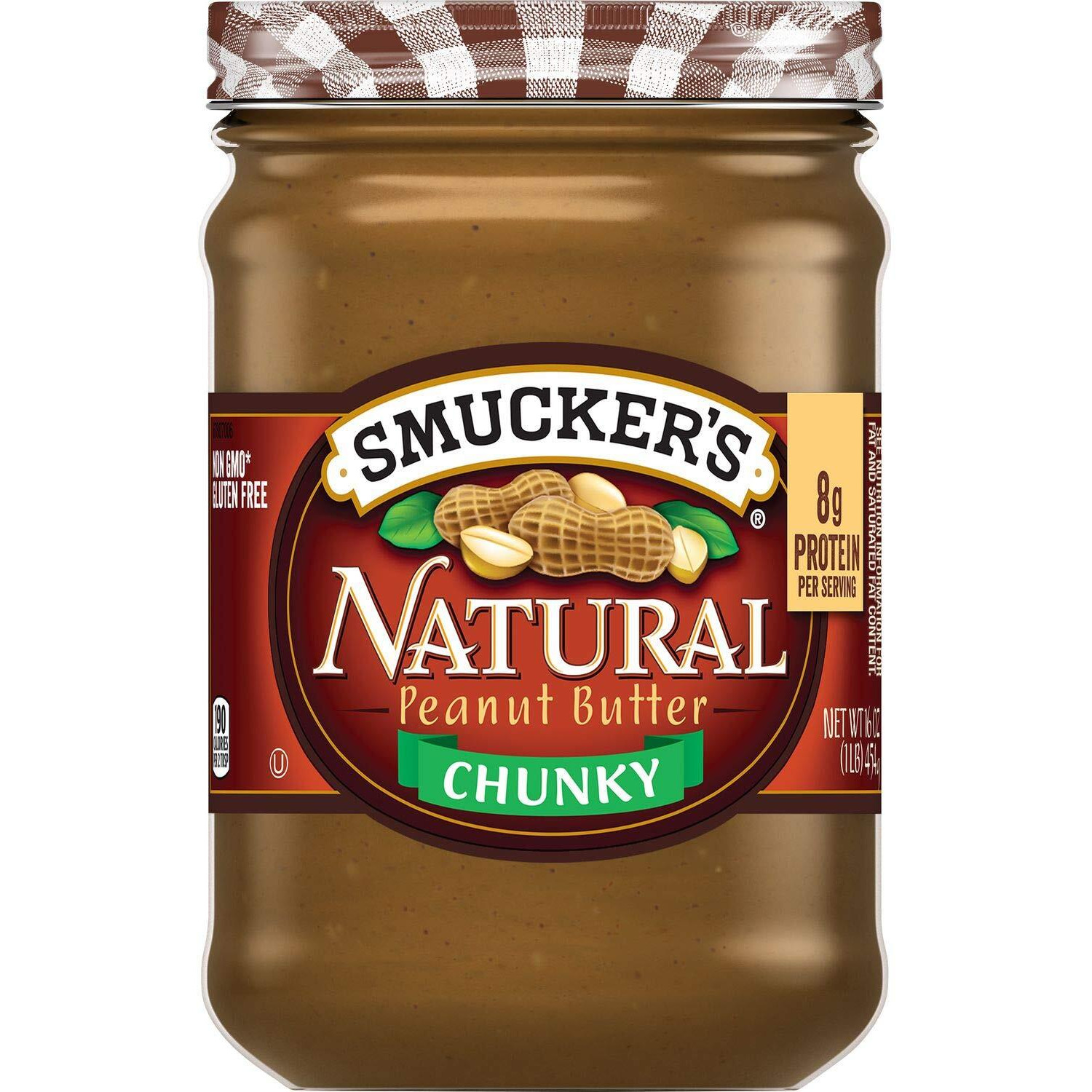 Smucker's Natural Chunky Peanut Butter, 16 Ounces
