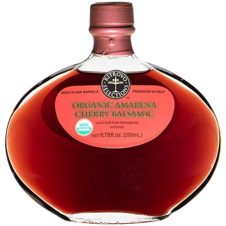 Ritrovo Selections Organic Balsamic Vinegar 6.78Fl.Oz. (200Ml) (Cherry)
