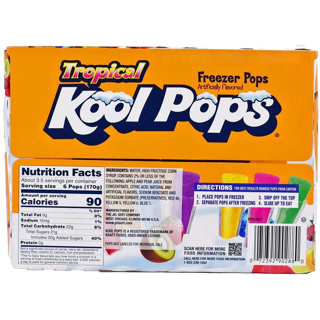 Kool Pops Tropical 20 Freezer Pop 567G