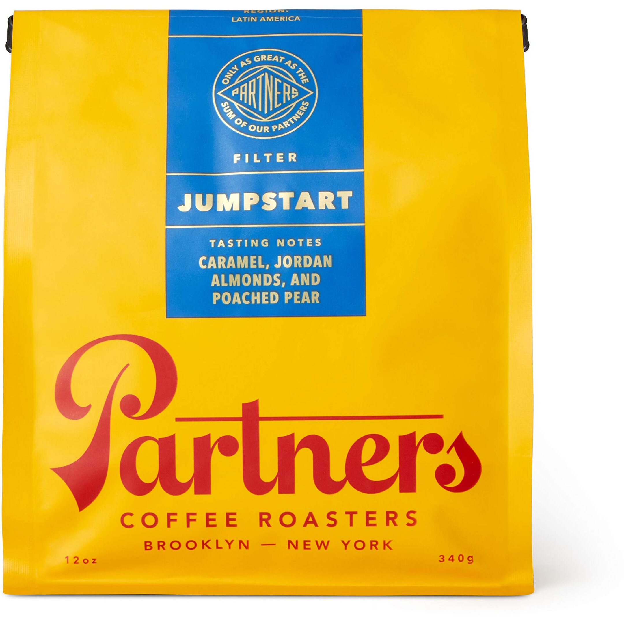 Partners Coffee Roasters, Jumpstart Blend, Whole Bean Coffee - 12 Ounce - Medium