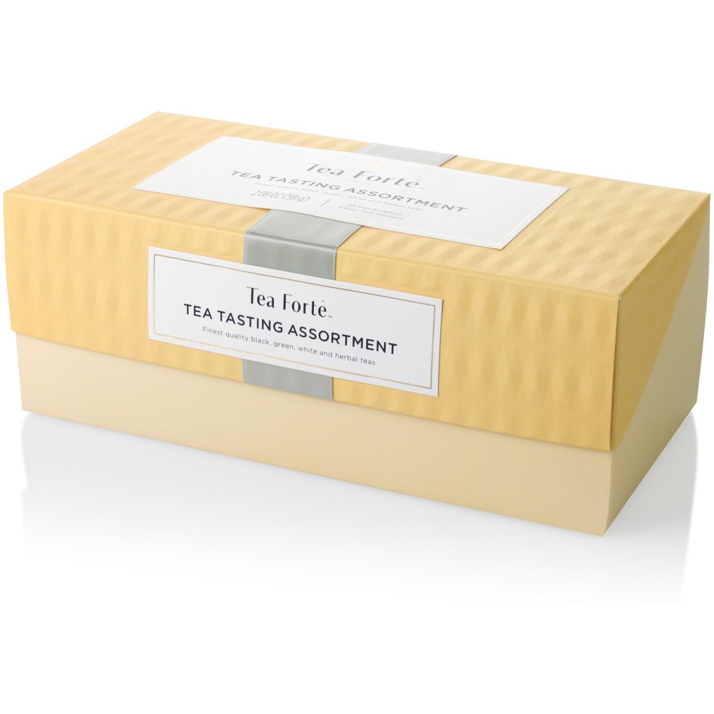 Tea Forte Presentation Box, Tea Sampler Gift Set, Assorted Variety Handcrafted Pyramid Infuser Bags (Asst Tea Tasting), 20 Count (Pack Of 1)