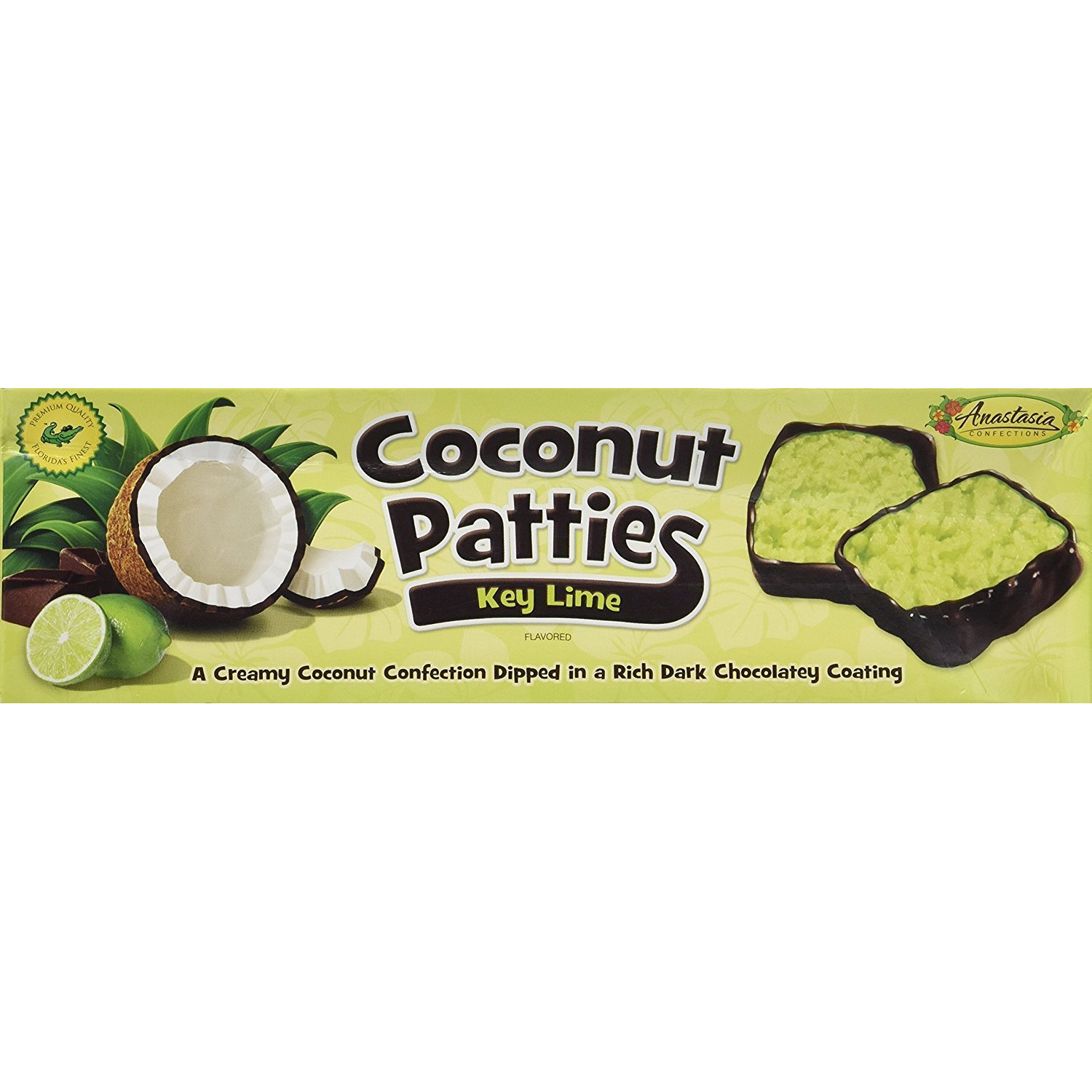 Key Lime Flavor Coconut Patties,Net Wt 12 Oz